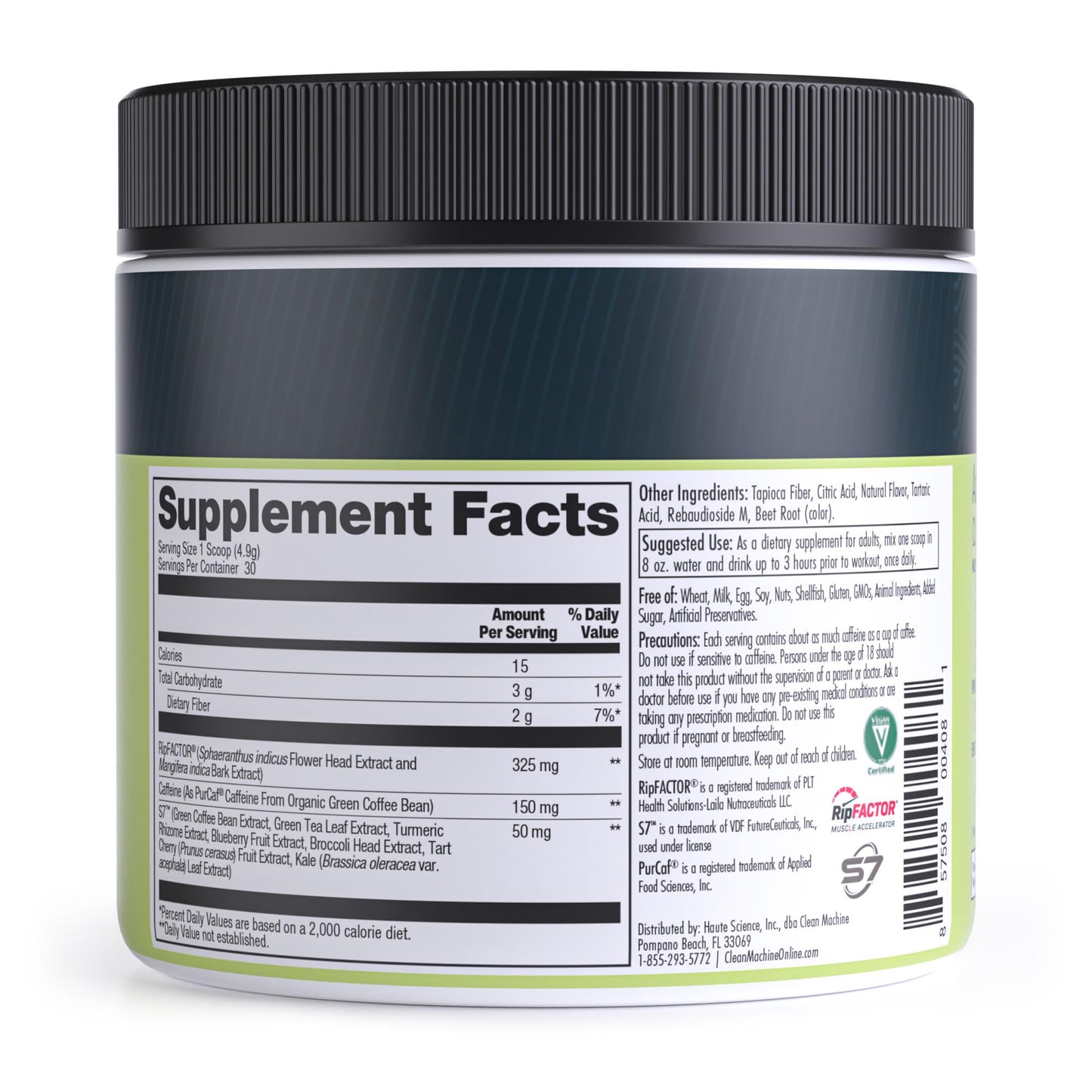CLEAN MACHINE N10s - Plant Based Vegan Preworkout Powder - 3 Clinically Tested CLEAN MACHINEUS supplements