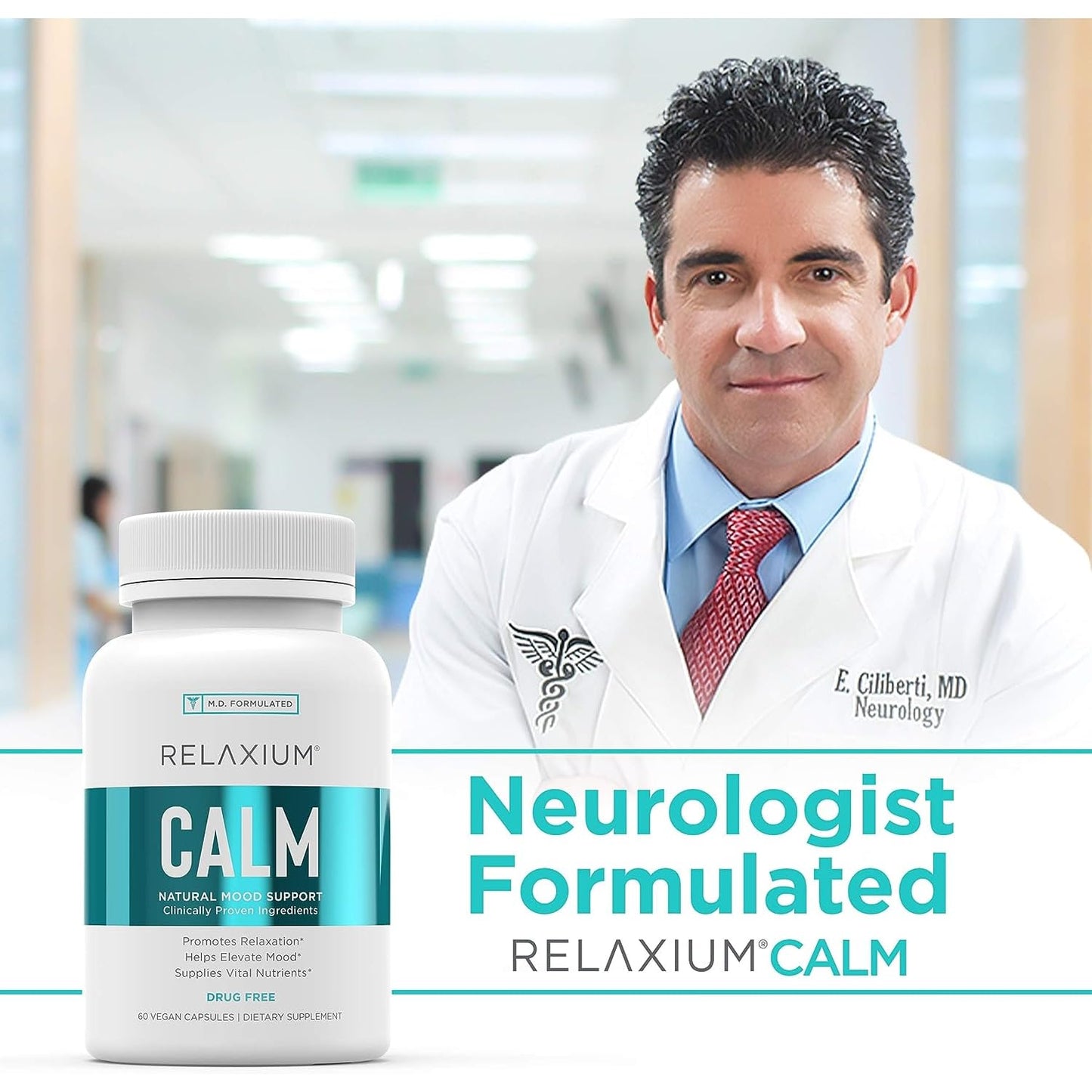 Relaxium Calm, Non-Habit Forming, Stress & Mood Support Supplement RelaxiumUS supplements