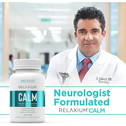 Relaxium Calm, Non-Habit Forming, Stress & Mood Support Supplement RelaxiumUS supplements