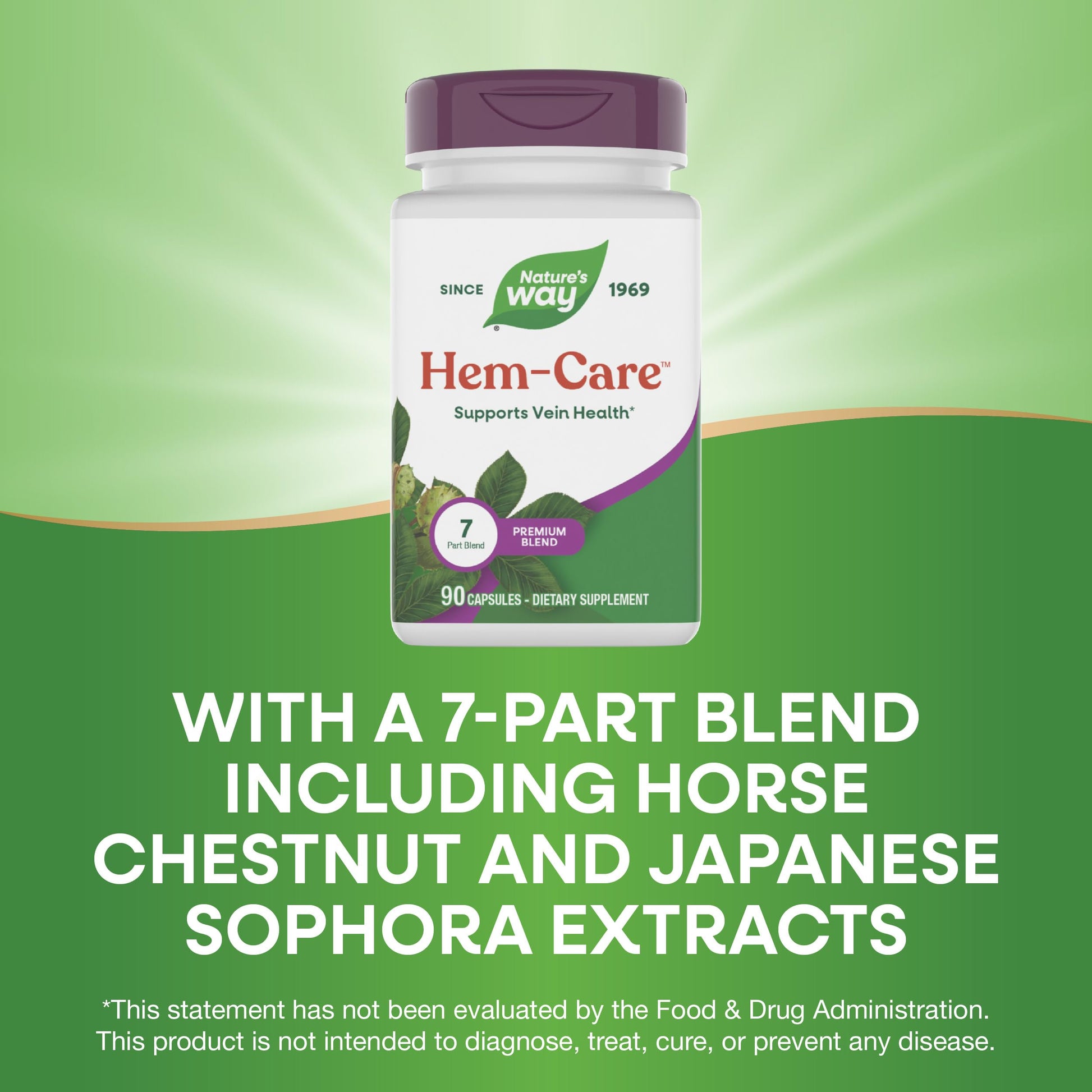 Nature's Way Premium Hem-Care, Unique Vein Health Blend*, 90 Capsules Nature's WayAu supplements