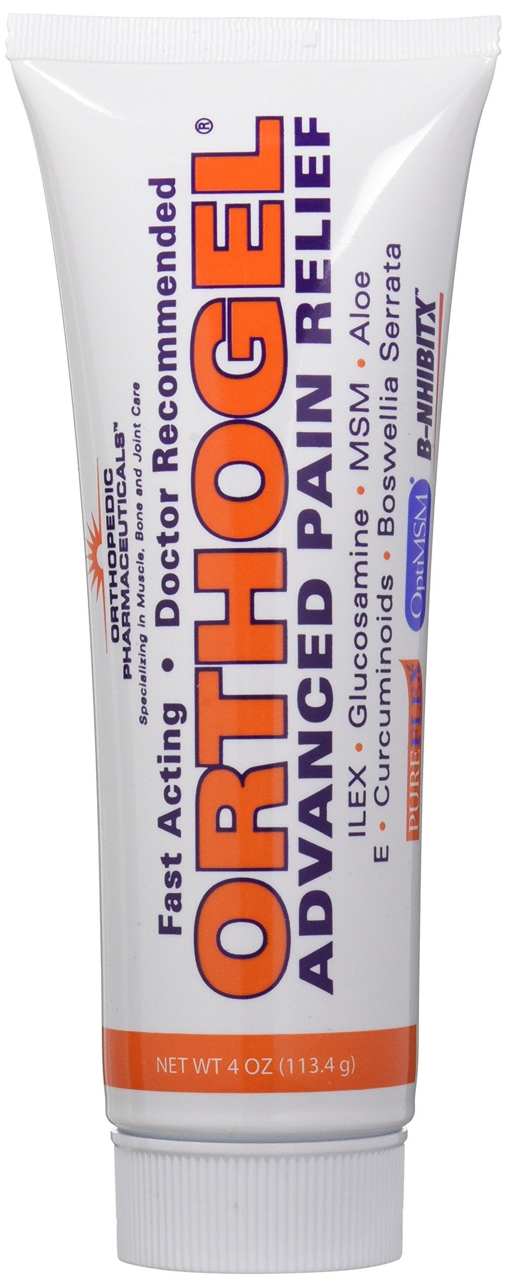 Orthogel Advanced Pain Relief Gel Tube, 4 oz. OrthogelAu supplements