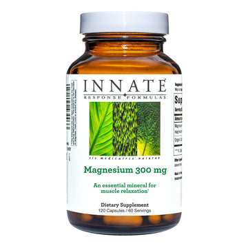 INNATE Response Formulas Magnesium 300 mg - Mineral Supplement for Muscle Relaxation - Vegetarian and Gluten-Free - 120 Capsules (60 Servings) INNATE Response FormulasAu supplements