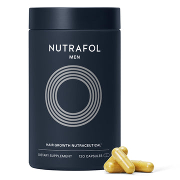 Nutrafol Men's Hair Growth Supplements, Clinically Tested for Visibly Thicker Hair and Scalp Coverage, Dermatologist Recommended - 1 Month Supply NutrafolUS supplements