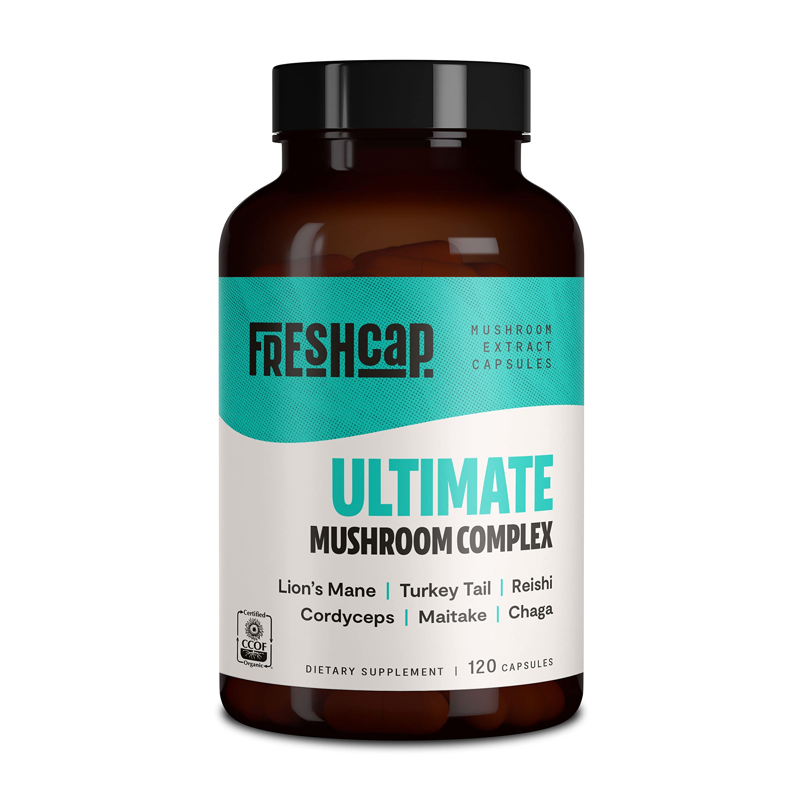 FreshCap Ultimate Mushroom Complex - Lions Mane, Reishi, Cordyceps, Chaga, Turkey Tail FreshCap MushroomsAu supplements