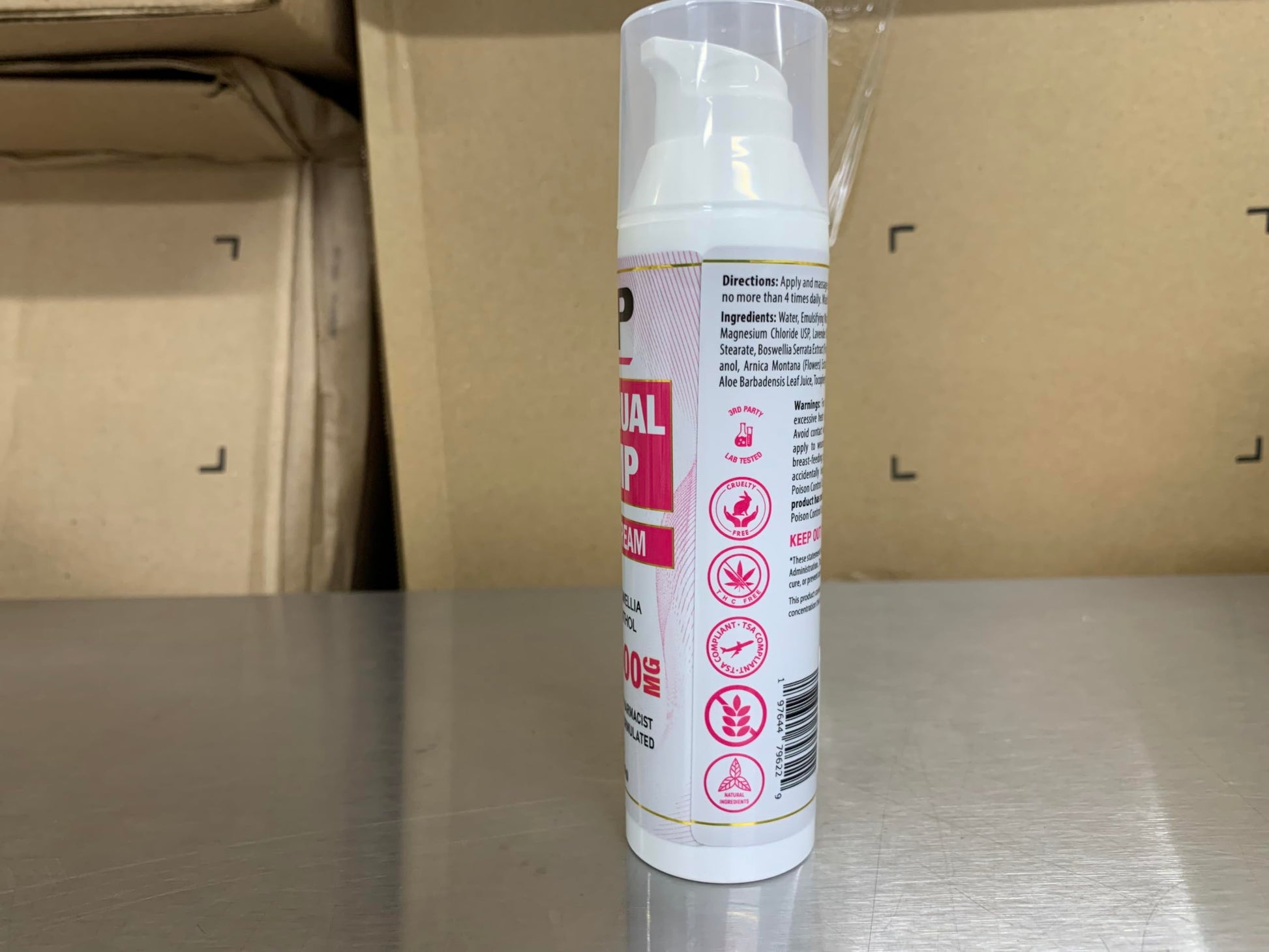 HMP BRANDS Menstrual Cramp Hemp Cream 2000MG with Menthol, Easy to Use, Natural Formula Made in USA 2.1oz HMP BRANDSAu supplements
