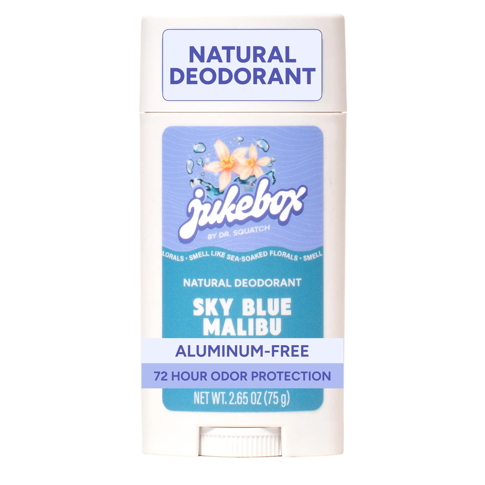 Jukebox Natural Women’s Deodorant – Aluminum Free, 72 Hour Odor Protection – Made with Arrowroot, Charcoal & Postbiotics – Sky Blue Malibu, 2.65 oz JUKEBOXAu supplements