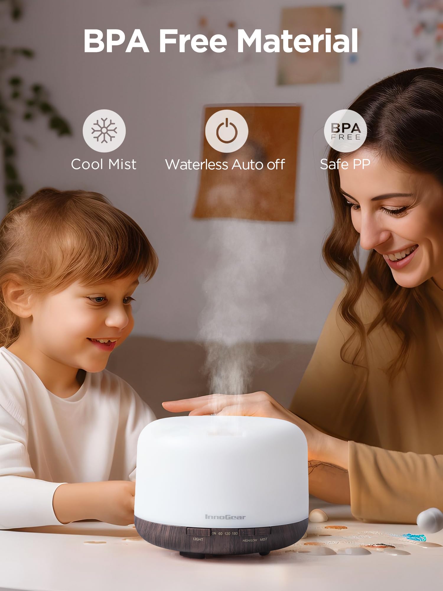 InnoGear 500ml Essential Oil Diffuser with Remote Control, Premium Ultrasonic Aromatherapy InnoGearAu supplements
