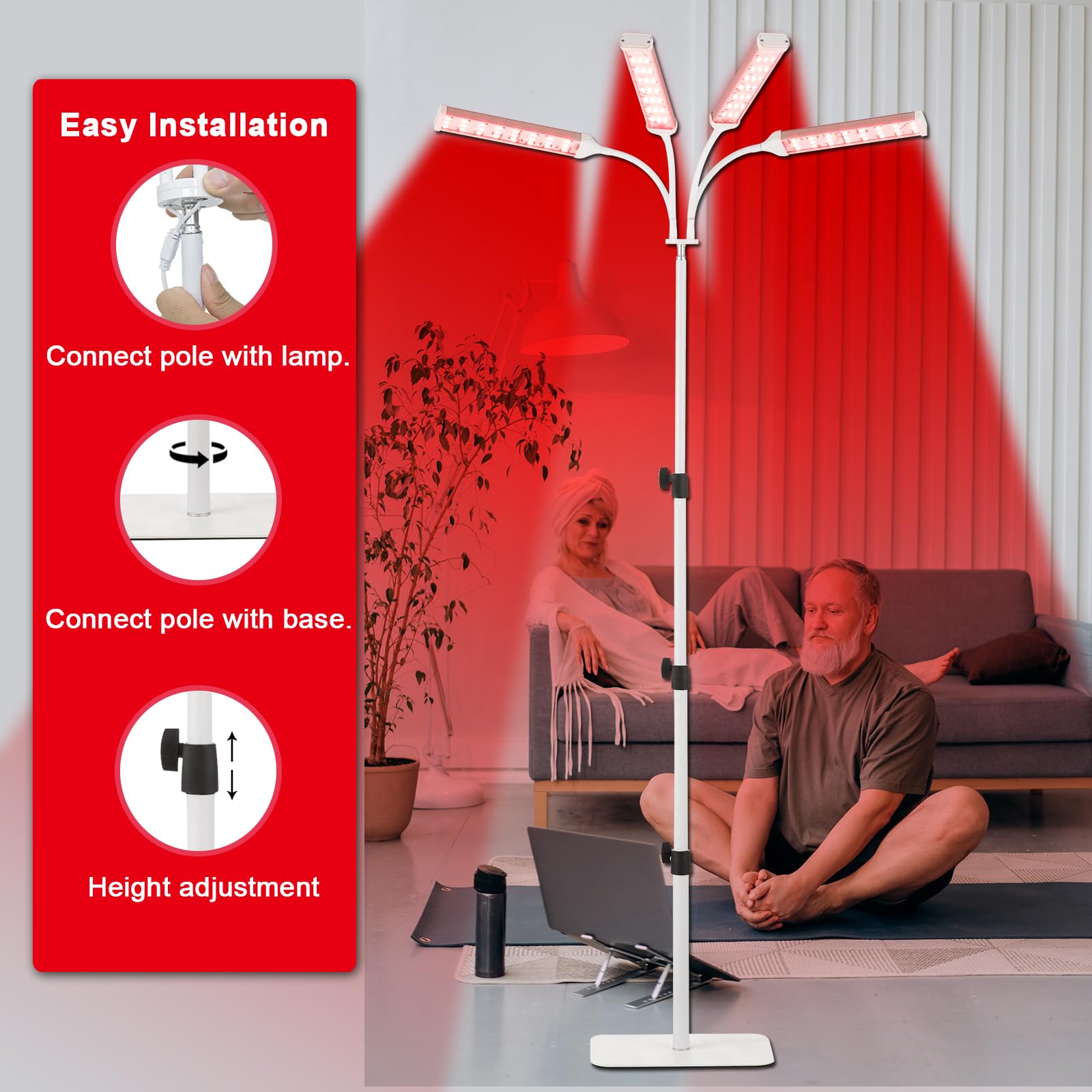 Akarishin Red Light Therapy Lamp-660nm Red Light,850nm & 940nm Infrared Light Therapy AkarishinAu supplements