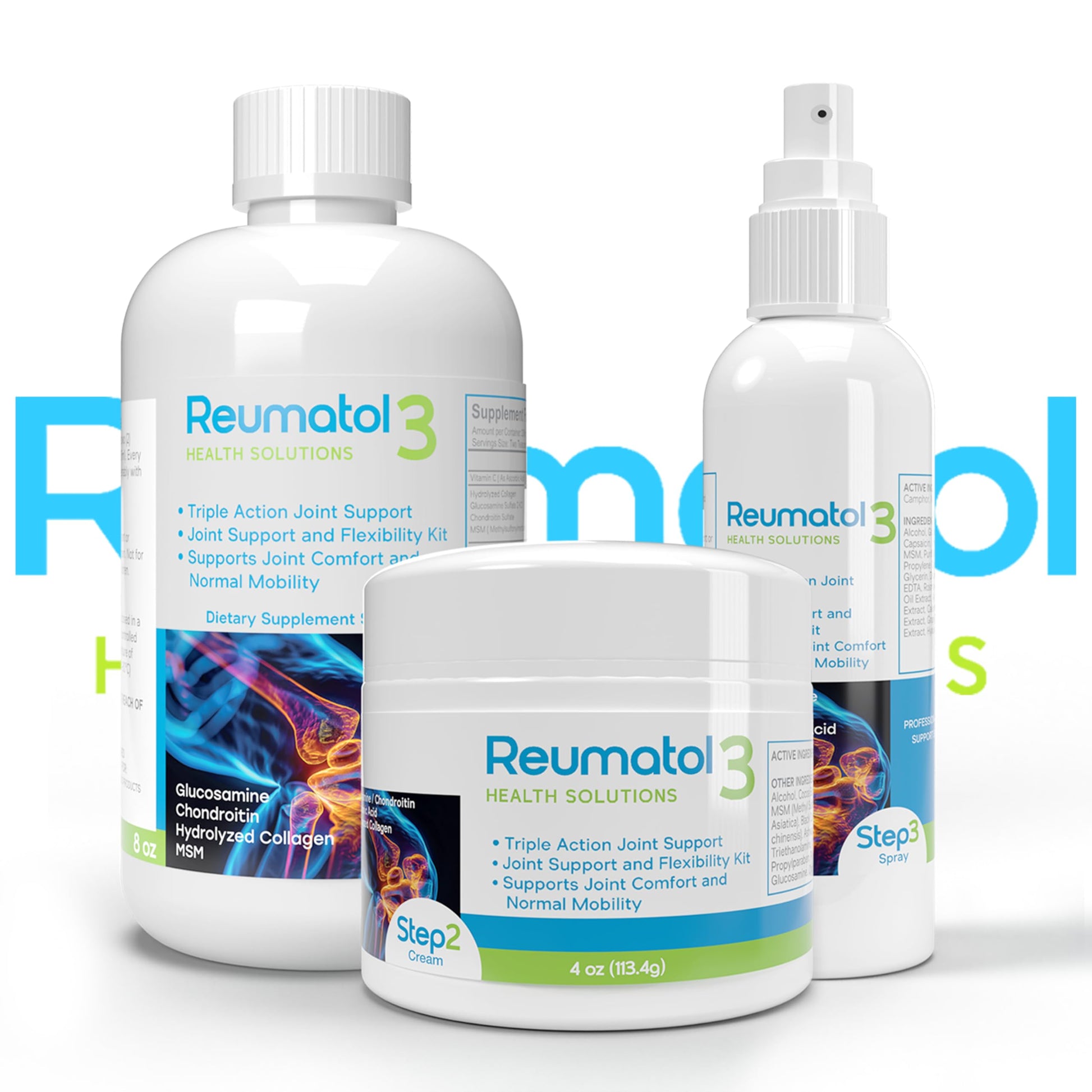 Reumatol 3 Kit – Natural Joint Support Formula for Comfort and Mobility | Helps Ease Stiffness & Promotes Flexible Joints | Herbal Blend for Daily Wellness Reumatol Health SolutionsAu supplements