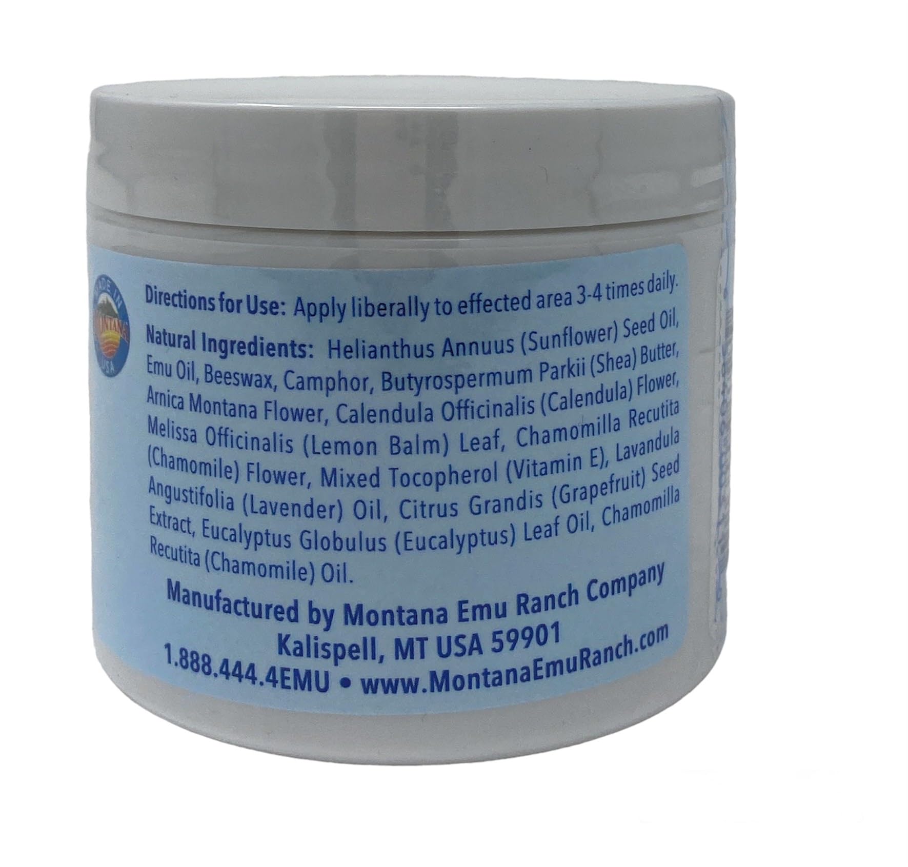 Montana Emu Ranch - EMUplus Deep Rub with Camphor and Arnica 4 Ounce - Made with Pure Emu Oil Montana Emu RanchAu supplements