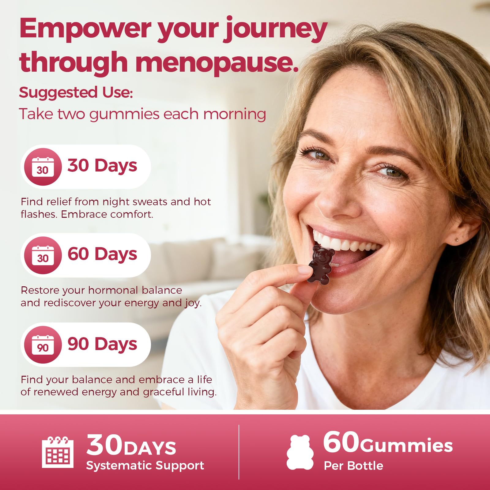 GREENPEOPLE Menopause Supplements for Women Gummies - 16-in-1 Dual Action Menopause Relief W/Black Cohosh, Vitex, Beef Organs for Hormone Balance, Hot Flashes, Night Sweats & Mood, Sugar-Free 60 CT GREENPEOPLEAu supplements