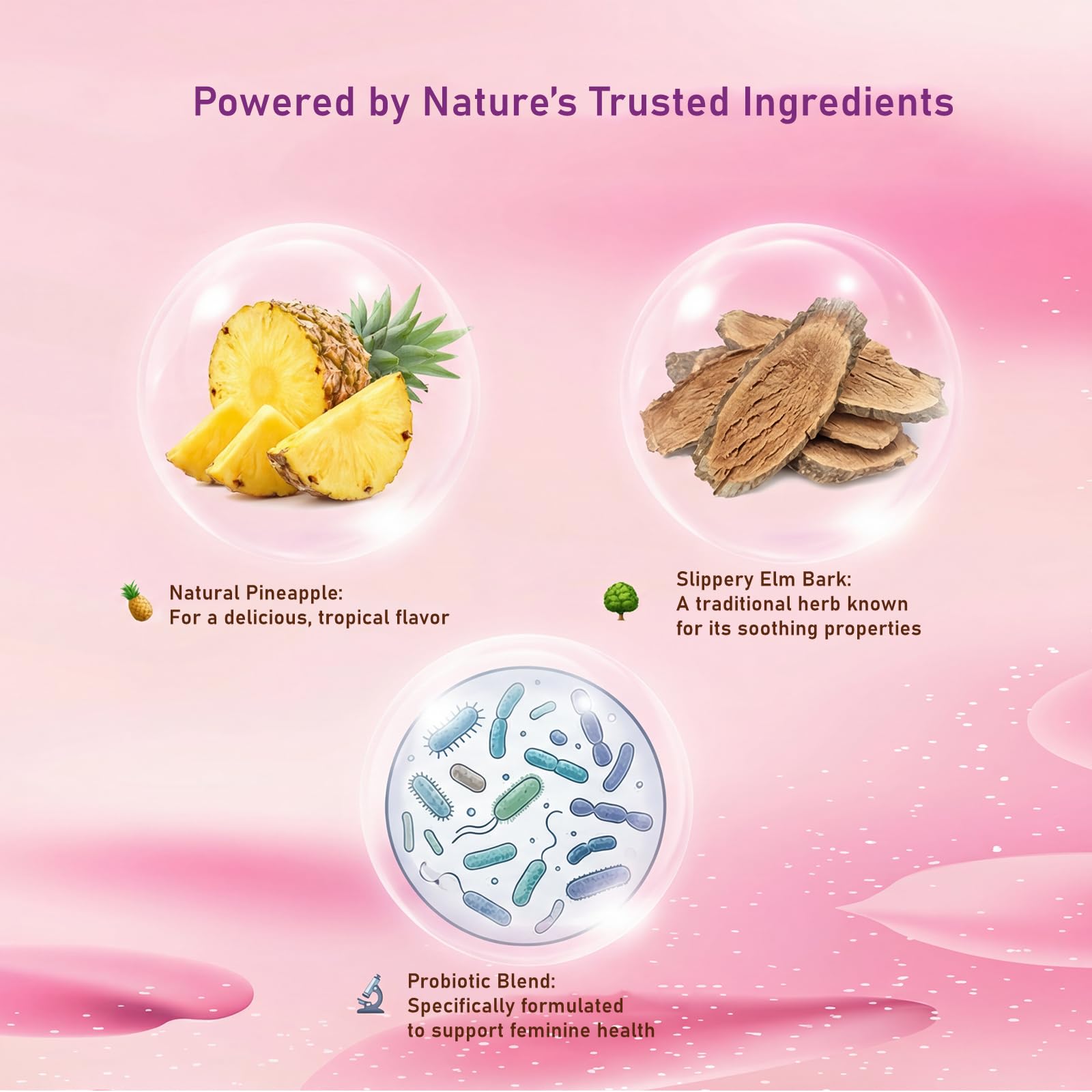Premium Feminine Balance Gummies for Women - 60 Gummies, Hawaiian Pineapple Flavor - with Probiotics & Vitamin C - Supports Feminine Wellness & Healthy Balance - Gluten Free, Vegan（30 Servings）（Q2） QZQHUAAu supplements