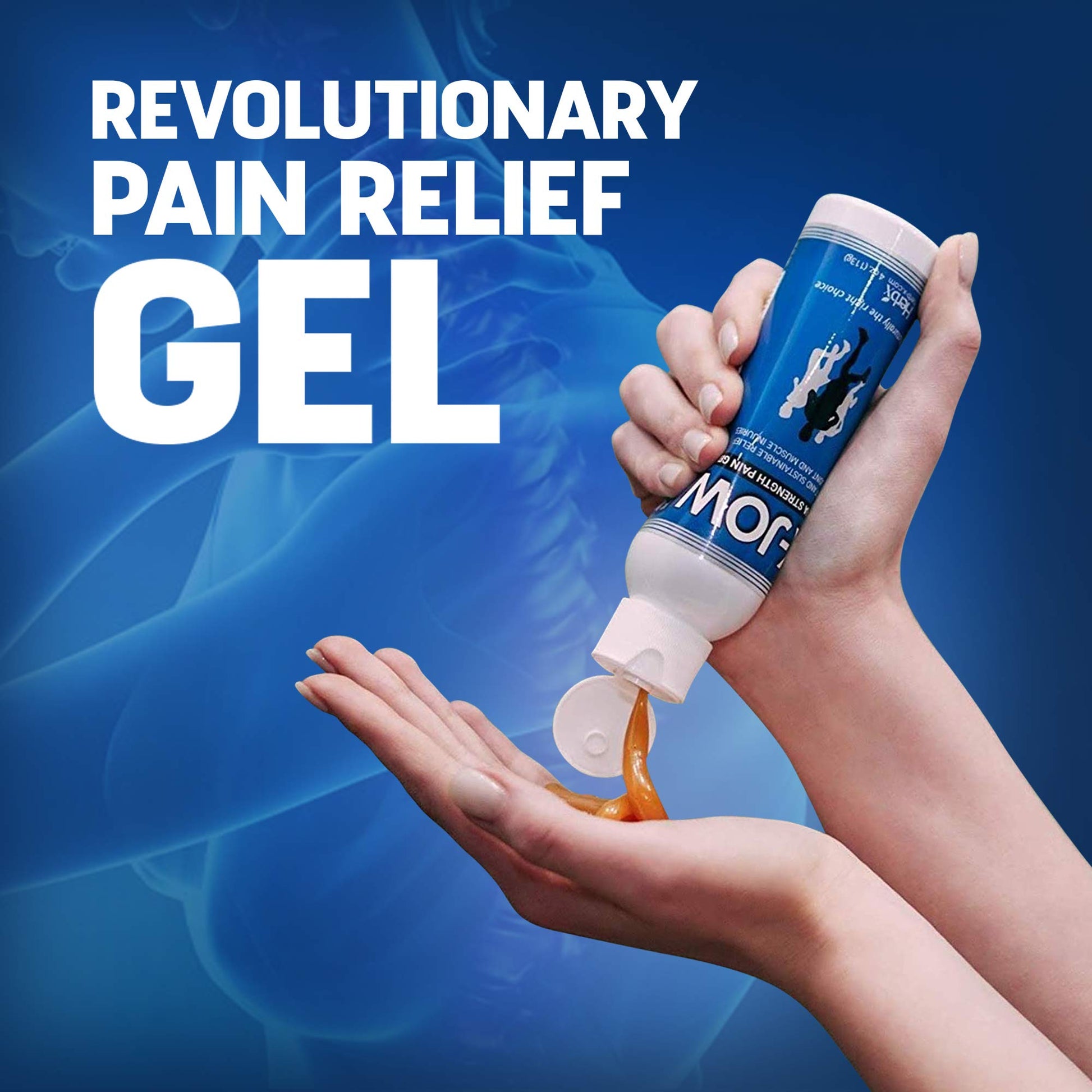 HerbX X-Jow Extra Strength Pain Relief Gel 4 oz - Herbal Massage Gel for Massage Therapy and Sports - Pain Terminator Cream for Muscles, Shoulders, and Joints Inflammation, Soreness and Discomfort x-jowAu supplements