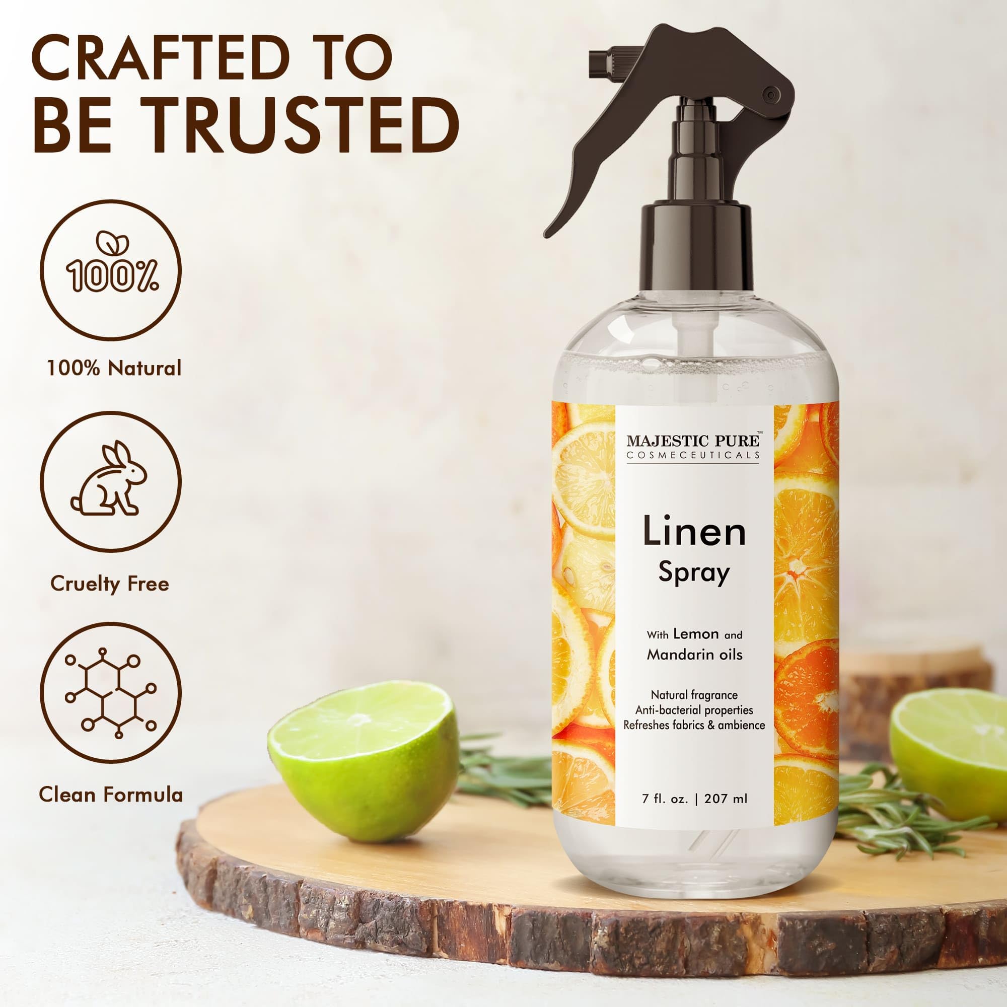 Majestic Pure Linen Spray | All Natural Fragrance | Spray for Pillows, Bedding, Sheets, Clothing MAJESTIC PUREAu supplements