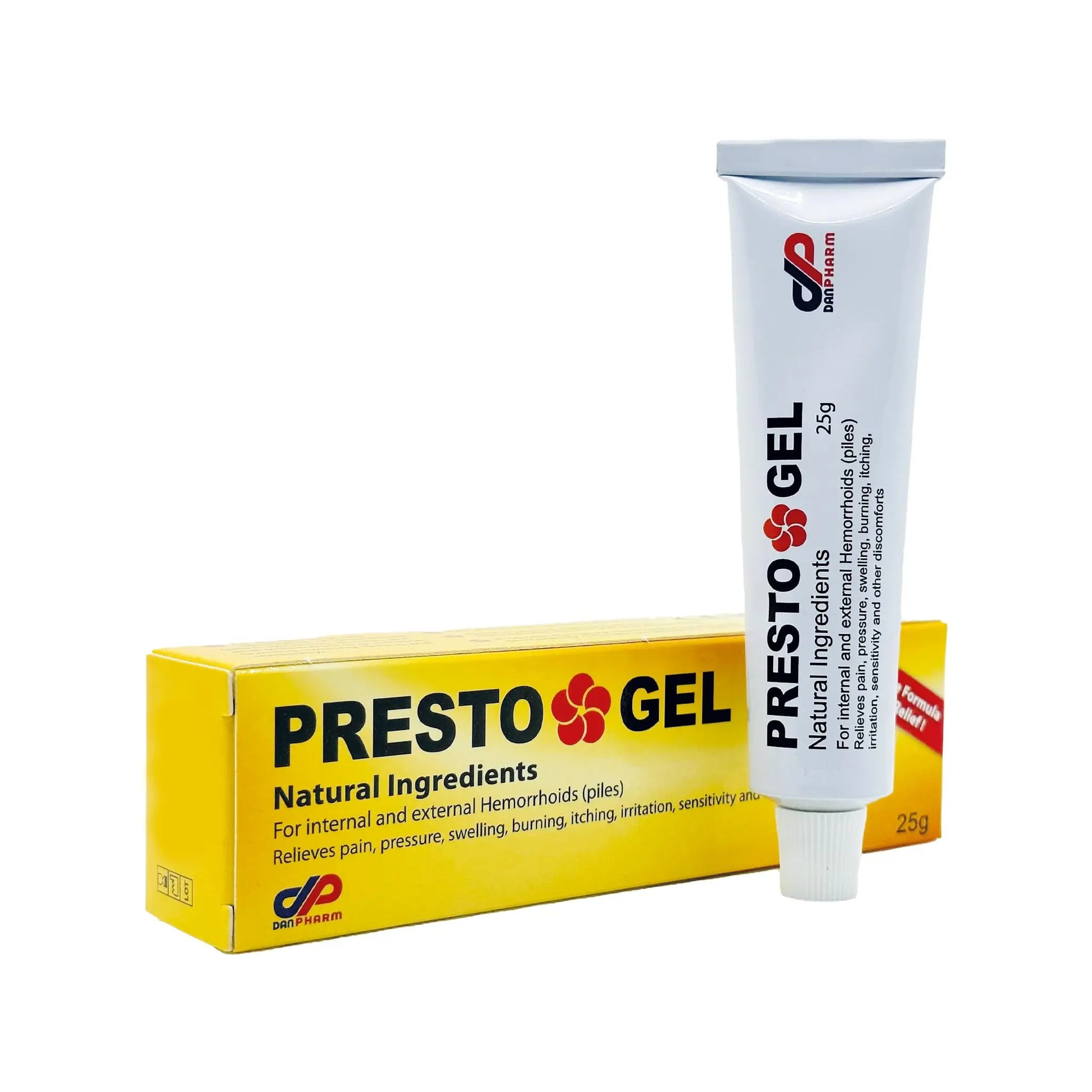 DR. SCHAVIT Presto Gel for Internal and External Hemorrhoids (Piles). A Natural Hemorrhoid Treatment Hemorrhoid Cream. Immediate Relief 25gr DR. SCHAVITAu supplements