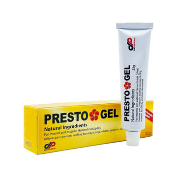 DR. SCHAVIT Presto Gel for Internal and External Hemorrhoids (Piles). A Natural Hemorrhoid Treatment Hemorrhoid Cream. Immediate Relief 25gr DR. SCHAVITAu supplements