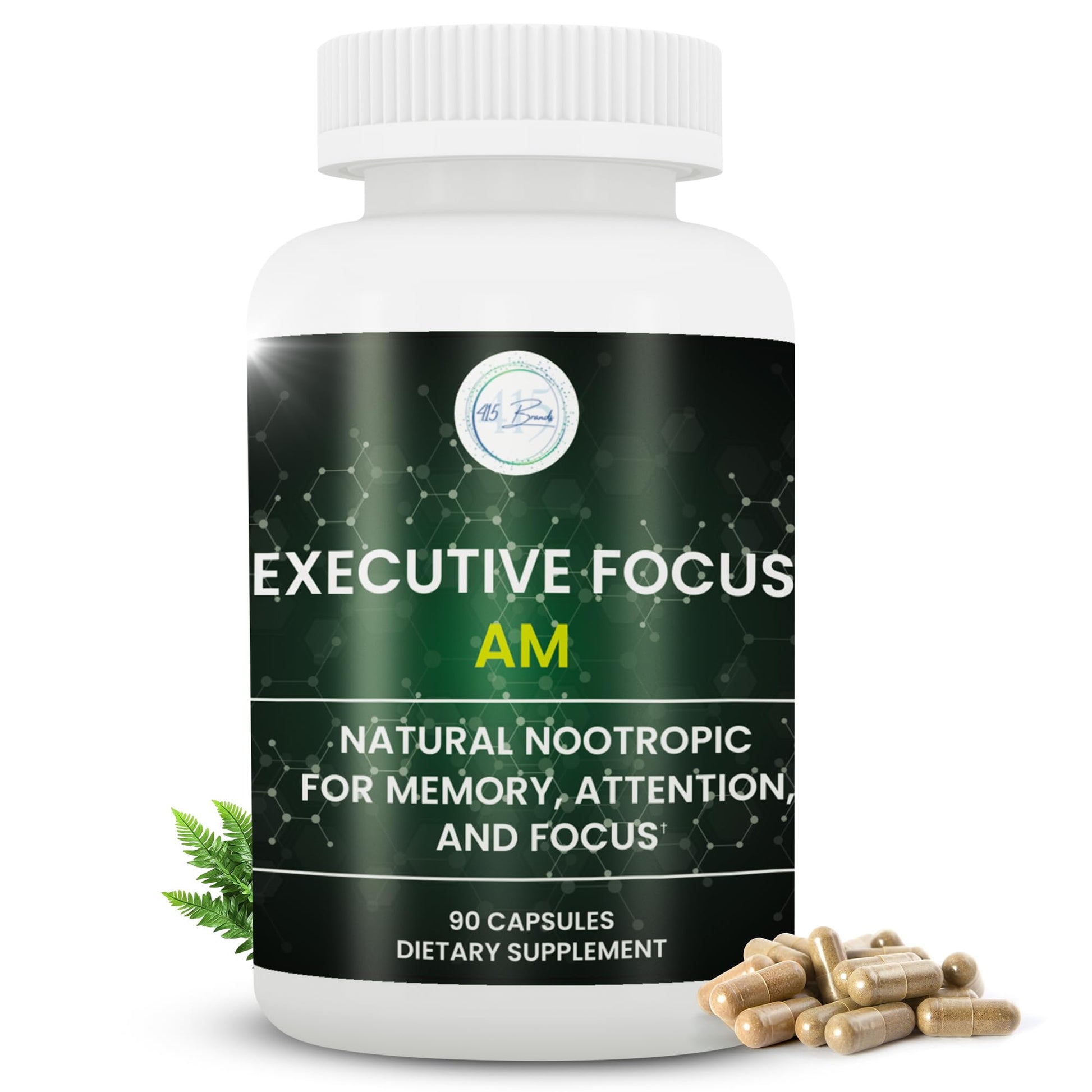 12-in-1 Natural Nootropic Brain Supplement for Memory and Focus, Nootropic for Men & Women, Brain Support Pill for Adults, Brain Vitamins - Focus 30 Day Supply Executive FocusAu supplements
