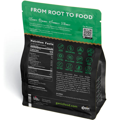 Ganic Food Organic Beet Root Juice Powder, 16 Ounces Ganic FoodUS supplements