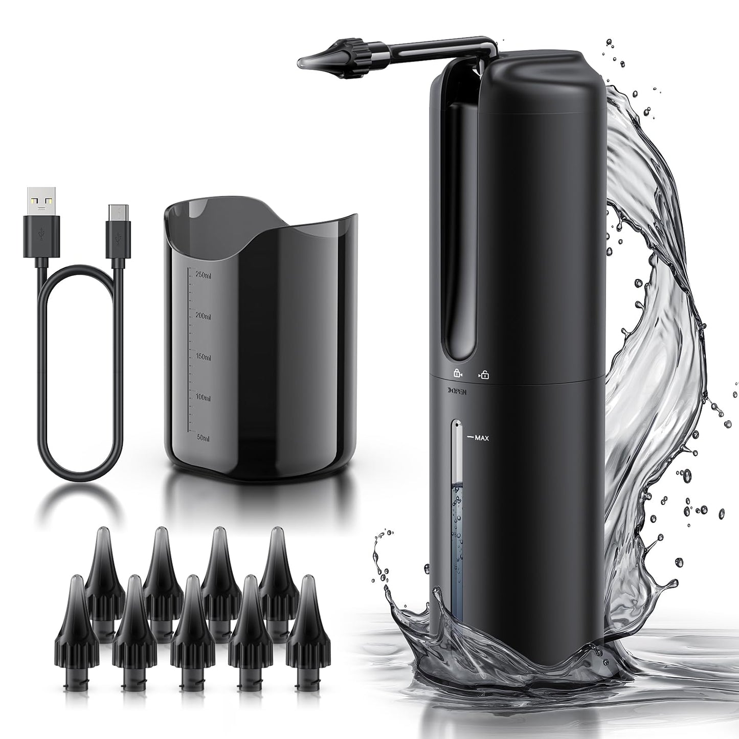 Ear Wax Removal - Electric Ear Irrigation Flushing System - Water Powered Ear LebbtlUS supplements