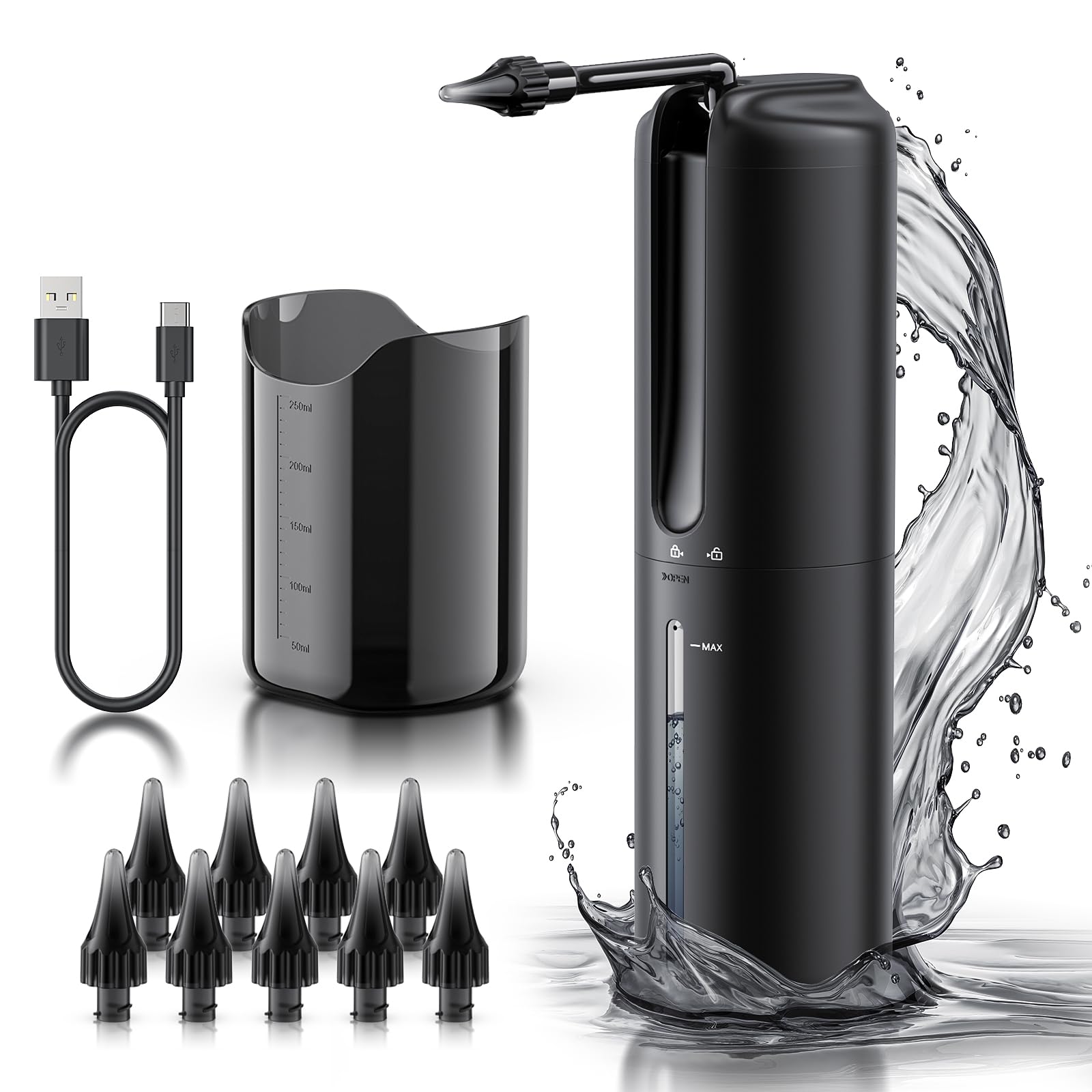 Ear Wax Removal - Electric Ear Irrigation Flushing System - Water Powered Ear LebbtlAu supplements