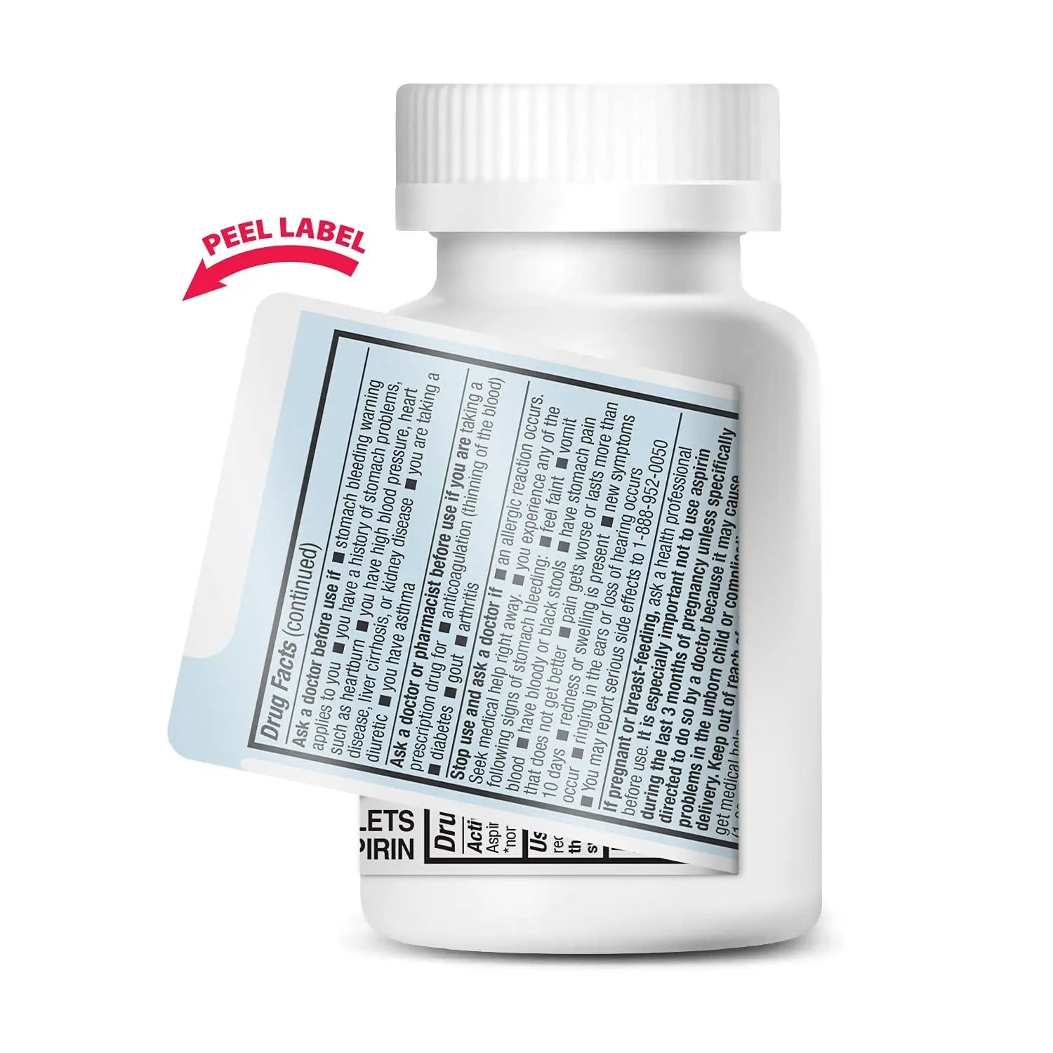 HealthA2Z® Aspirin 81 mg | Low Strength | Enteric Coated | Pain Relief | Reduces Minor Aches Muscle Pain & Cramps | Fever Reducer | Reduces Headache (300 Counts) HealthA2ZAu supplements
