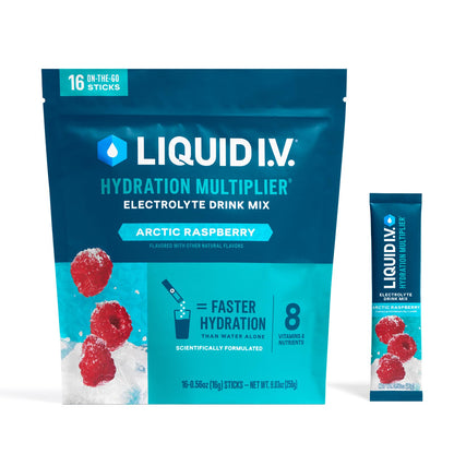 Liquid I.V.® Hydration Multiplier - Arctic Raspberry | Electrolyte Powder Drink Mix | 1 Pack (16 Servings) Liquid I.V.US supplements