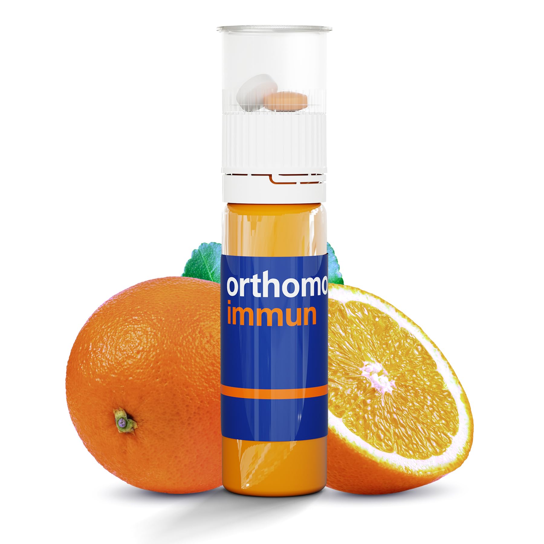 Orthomol Immun, Immune Support Vials for Adults with Vitamin C, Zinc, Selenium, Iodine, Vitamin D, E, A ,B, Calcium, 25+ Immune Boost Nutrients, 1 Serving Per Day for Daily Health (30 Day Supply) OrthomolAu supplements