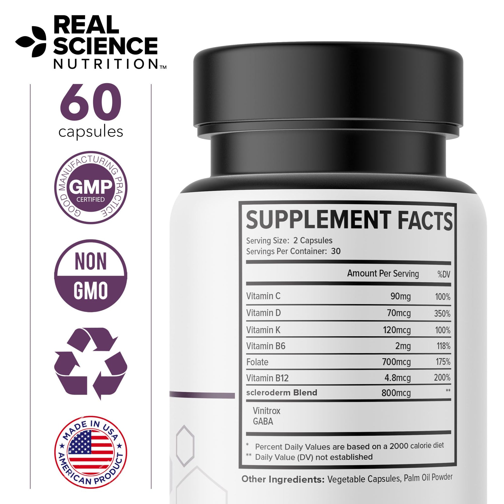 Real Science Nutrition ScleroEase Miracle Offers Relief to sufferers of Scleroderma, Supporting Flexible & Supple Skin, Comfortable Joint Movement, Comfortable Digestion, and Healthy Skin Real Science NutritionAu supplements