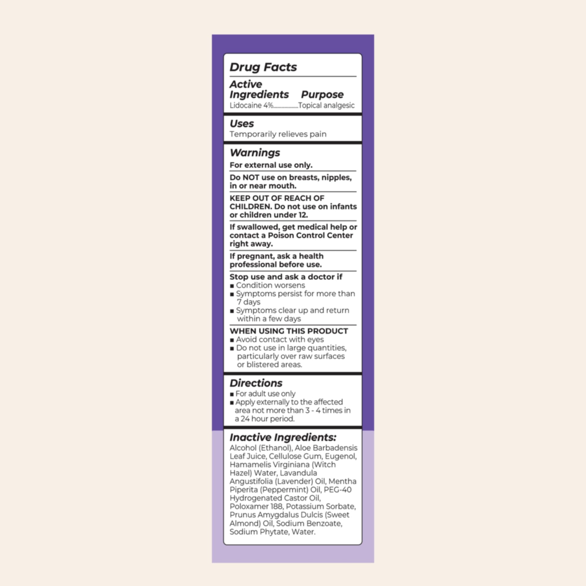 Lansinoh 4% Lidocaine Perineal Spray, Pain Relief for Postpartum Care, 3.5 Ounces LansinohAu supplements
