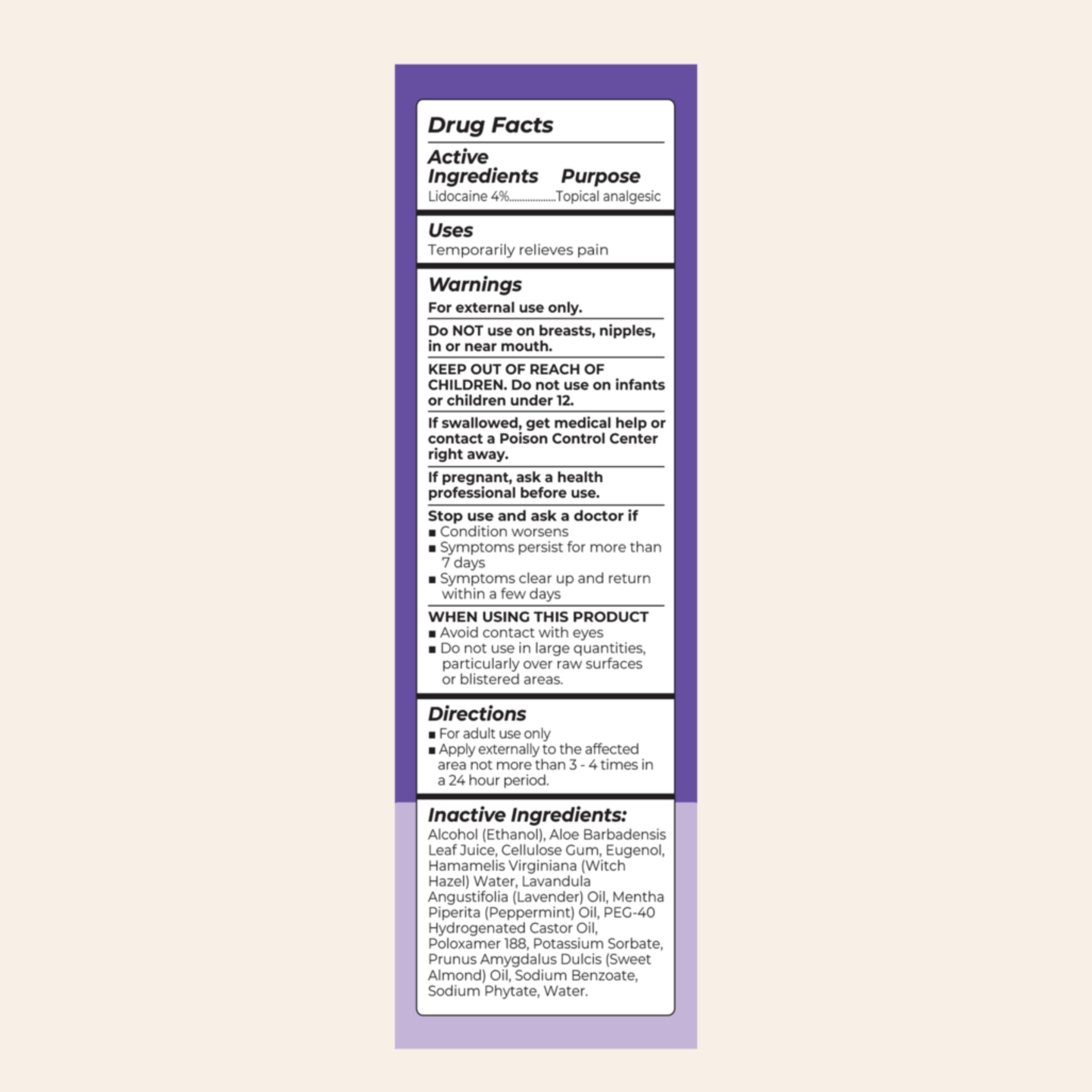 Lansinoh 4% Lidocaine Perineal Spray, Pain Relief for Postpartum Care, 3.5 Ounces LansinohAu supplements