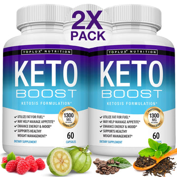 Keto Boost Diet Pills Ketosis Supplement - Natural Exogenous Keto Formula Support Energy TopluxUS supplements