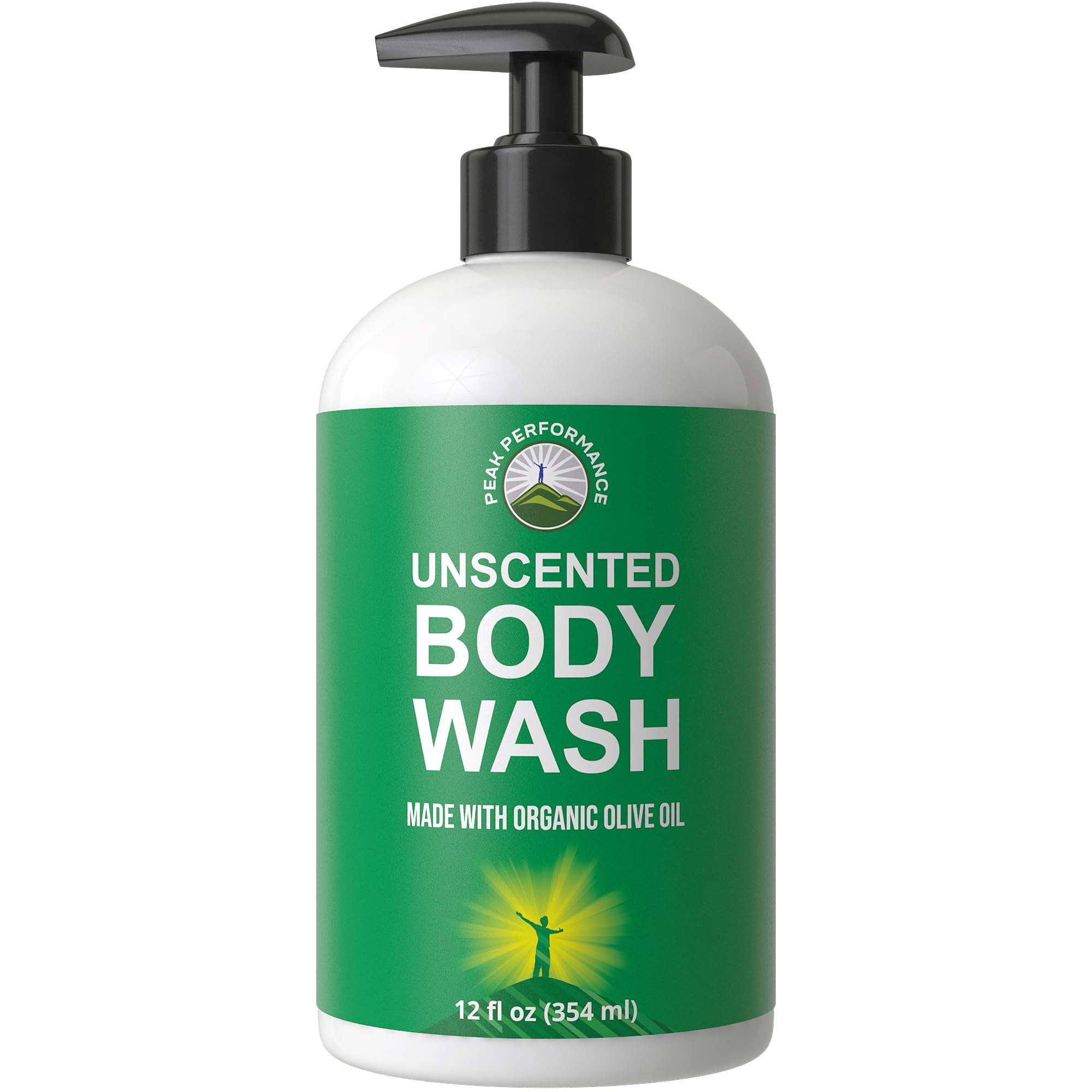 Ultra Pure Unscented Body Wash Made with Organic Ingredients Including Aloe Vera, Olive Oil, Jojoba, Coconut Oil, and Shea Butter. Great for Sensitive Skin. Natural Vegan Body Wash No Toxins Peak PerformanceAu supplements