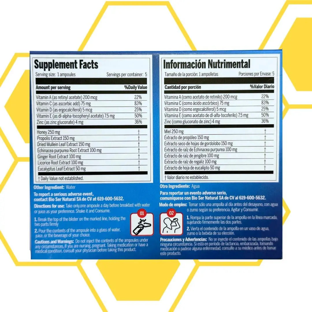 Aderogyl Oral Liquid Vitamins with A, C, D, E, Zinc, Bee Honey, Propolis, and Botanical Extracts - Natural Orange Flavor AderogylAu supplements