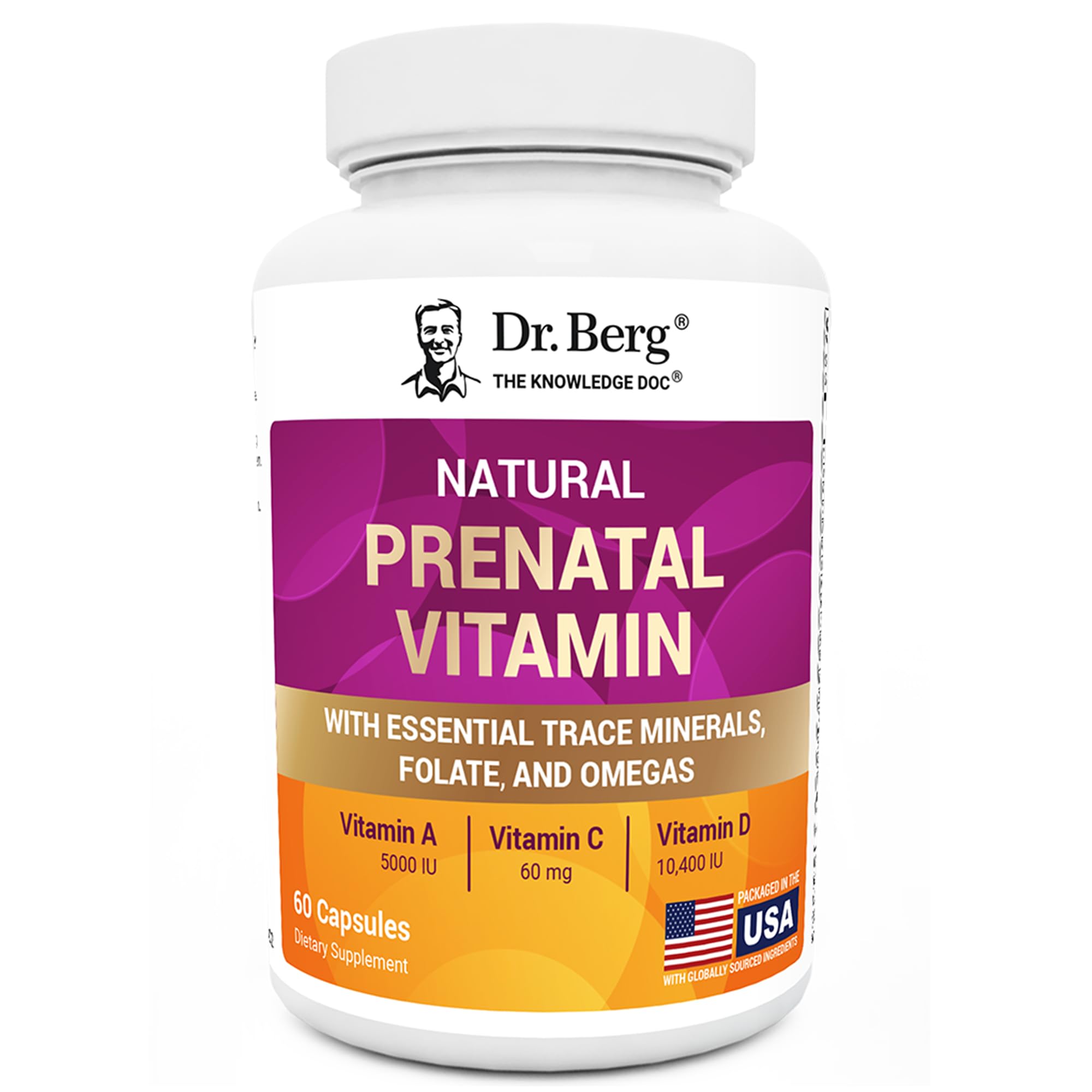 Dr. Berg Natural Prenatal Vitamins for Women (Pregnant & Nursing) - Prenatal Vitamins with Folate, Vitamins, Minerals, Omegas, &11 Powerful Superfoods - Womens Prenatal Multivitamin - 60 Capsules Dr. Berg NutritionalsAu supplements