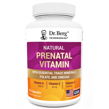 Dr. Berg Natural Prenatal Vitamins for Women (Pregnant & Nursing) - Prenatal Vitamins with Folate, Vitamins, Minerals, Omegas, &11 Powerful Superfoods - Womens Prenatal Multivitamin - 60 Capsules Dr. Berg NutritionalsAu supplements