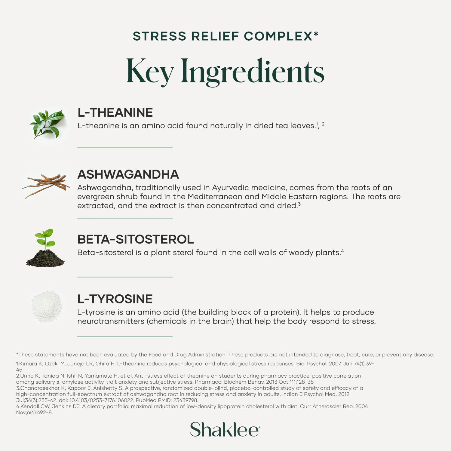 Shaklee - Stress Relief Complex - Calming Blend of L-theanine, Ashwagandha, Beta-sitosterol, and L-tyrosine - Promotes Relaxation without Drowsiness - 1 Caplet Daily - Adults Supplement - 30 Caplets ShakleeAu supplements
