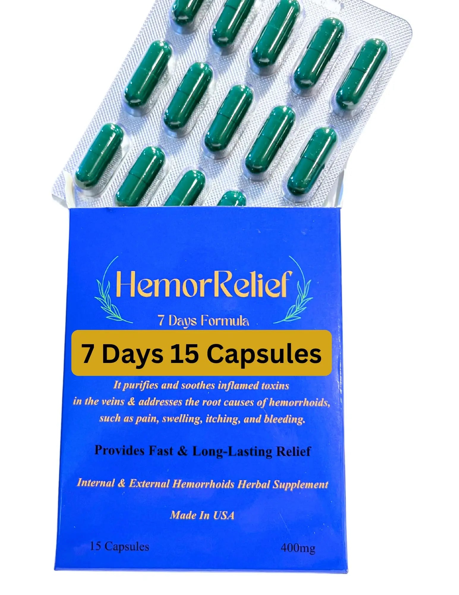 7Days Hemorrhoid Detox Formula, Works to Address The Root Causes of Hemorrhoids Provide Fast & Long-Lasting Relief GenericAu supplements