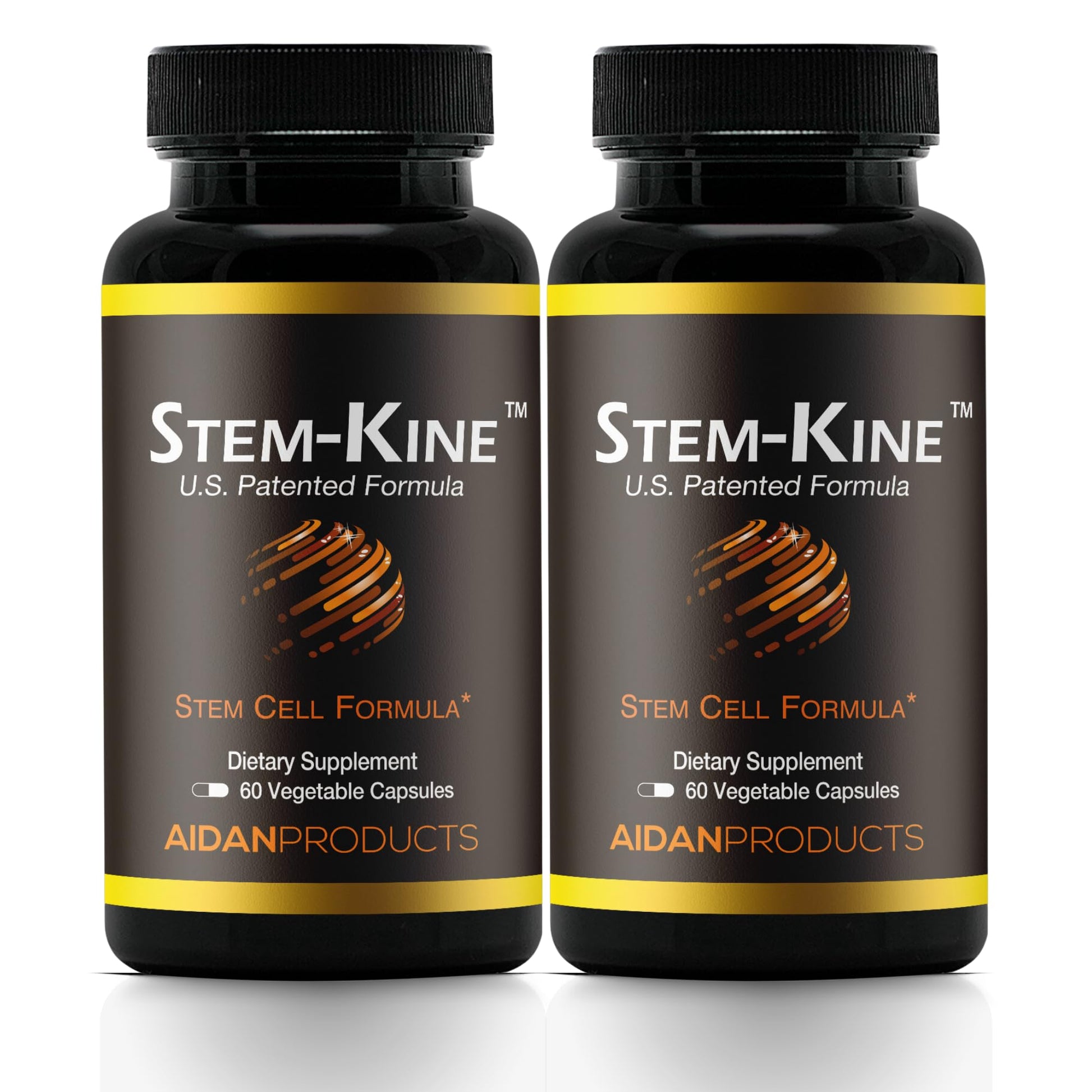 Aidan Products Stem-Kine Stem Cell Supplements, Clinically Proven to Increase Circulating Stem Cells, Pack of 2, Promoting Healing and Anti-Aging, 2 Pack of 60 Capsules Each Aidan ProductsAu supplements