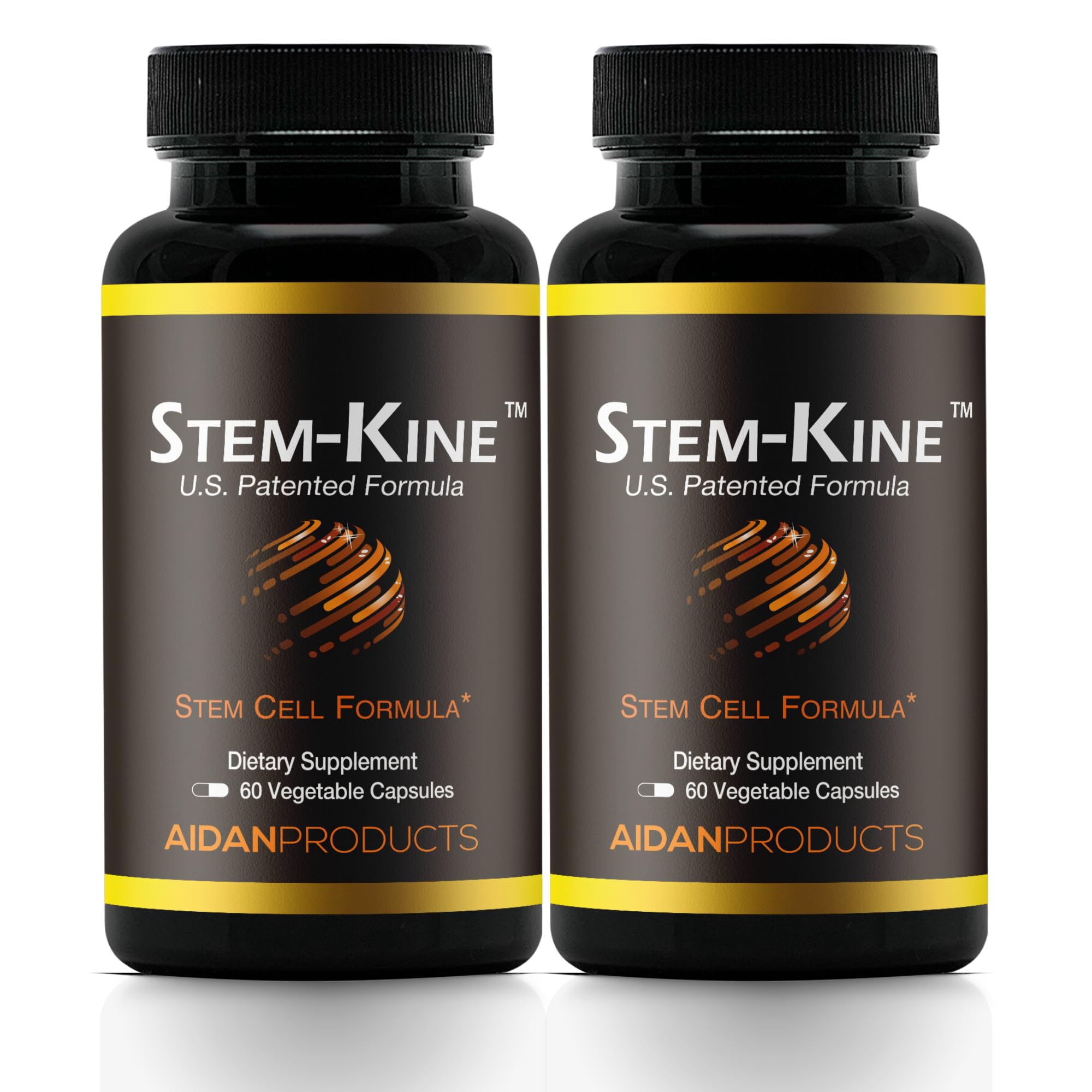 Aidan Products Stem-Kine Stem Cell Supplements, Clinically Proven to Increase Circulating Stem Cells, Pack of 2, Promoting Healing and Anti-Aging, 2 Pack of 60 Capsules Each Aidan ProductsAu supplements