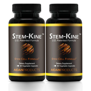 Aidan Products Stem-Kine Stem Cell Supplements, Clinically Proven to Increase Circulating Stem Cells, Pack of 2, Promoting Healing and Anti-Aging, 2 Pack of 60 Capsules Each Aidan ProductsAu supplements