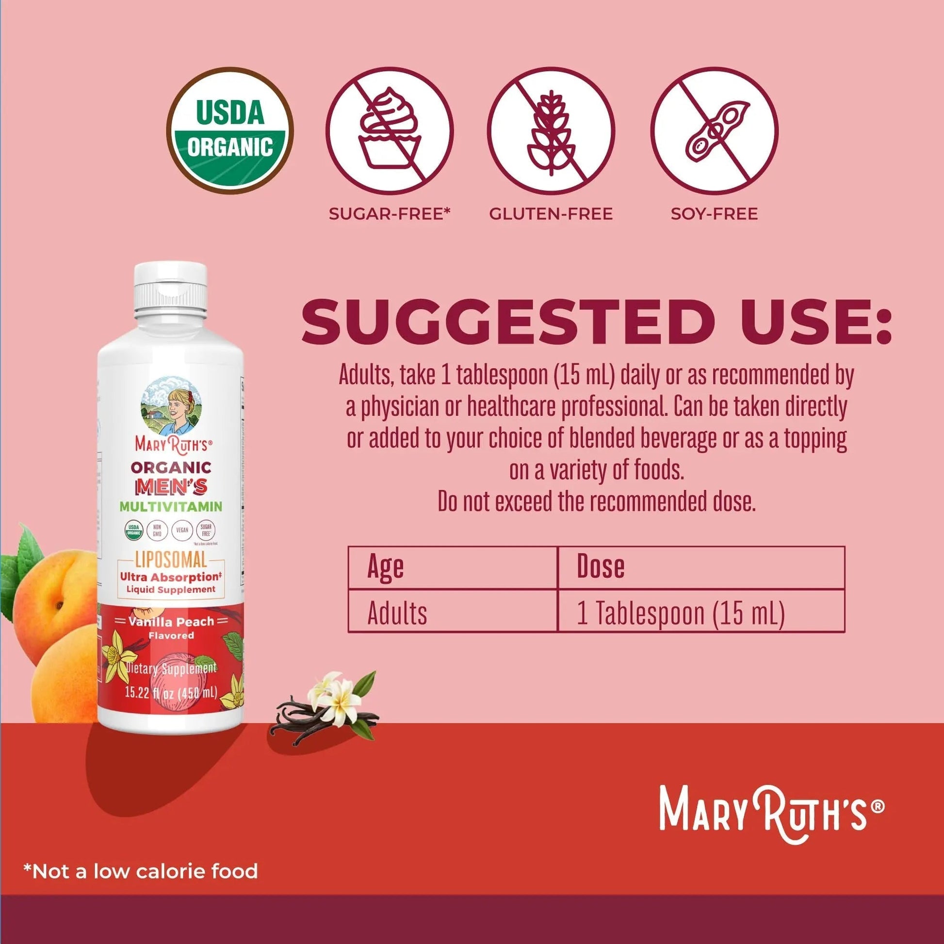 MaryRuth Organics Multivitamin for men | Sugar Free mens Multivitamin | Liquid Vitamins for men | Immune Support Supplement | MaryRuth OrganicsAu supplements