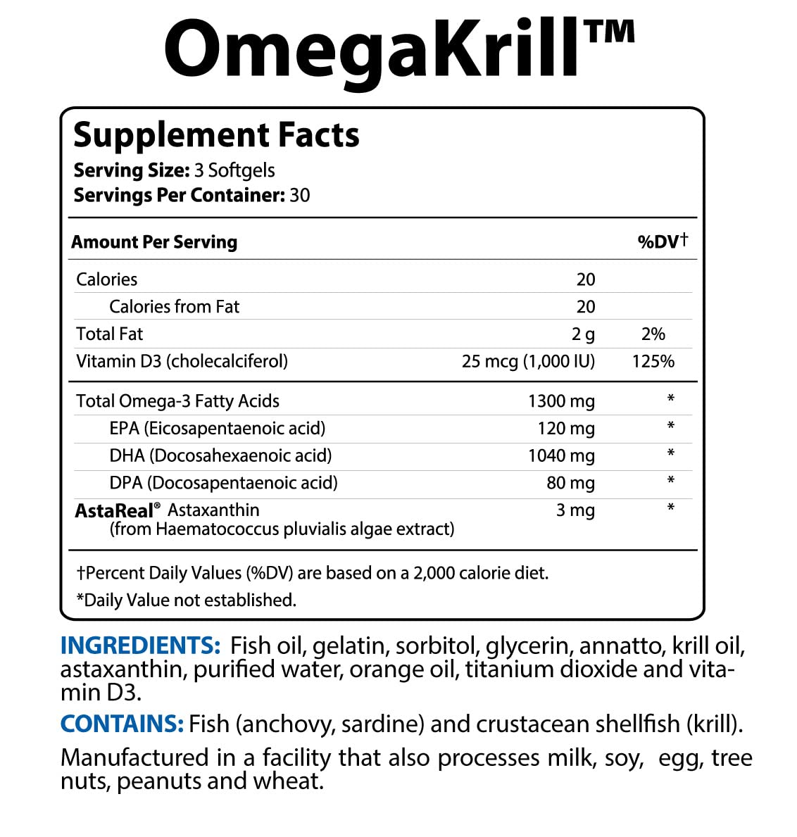 BioTrust OmegaKrill EPA & DHA Omega 3 Supplement, Fish and Krill Oil to Provide Bio TRUSTUS supplements