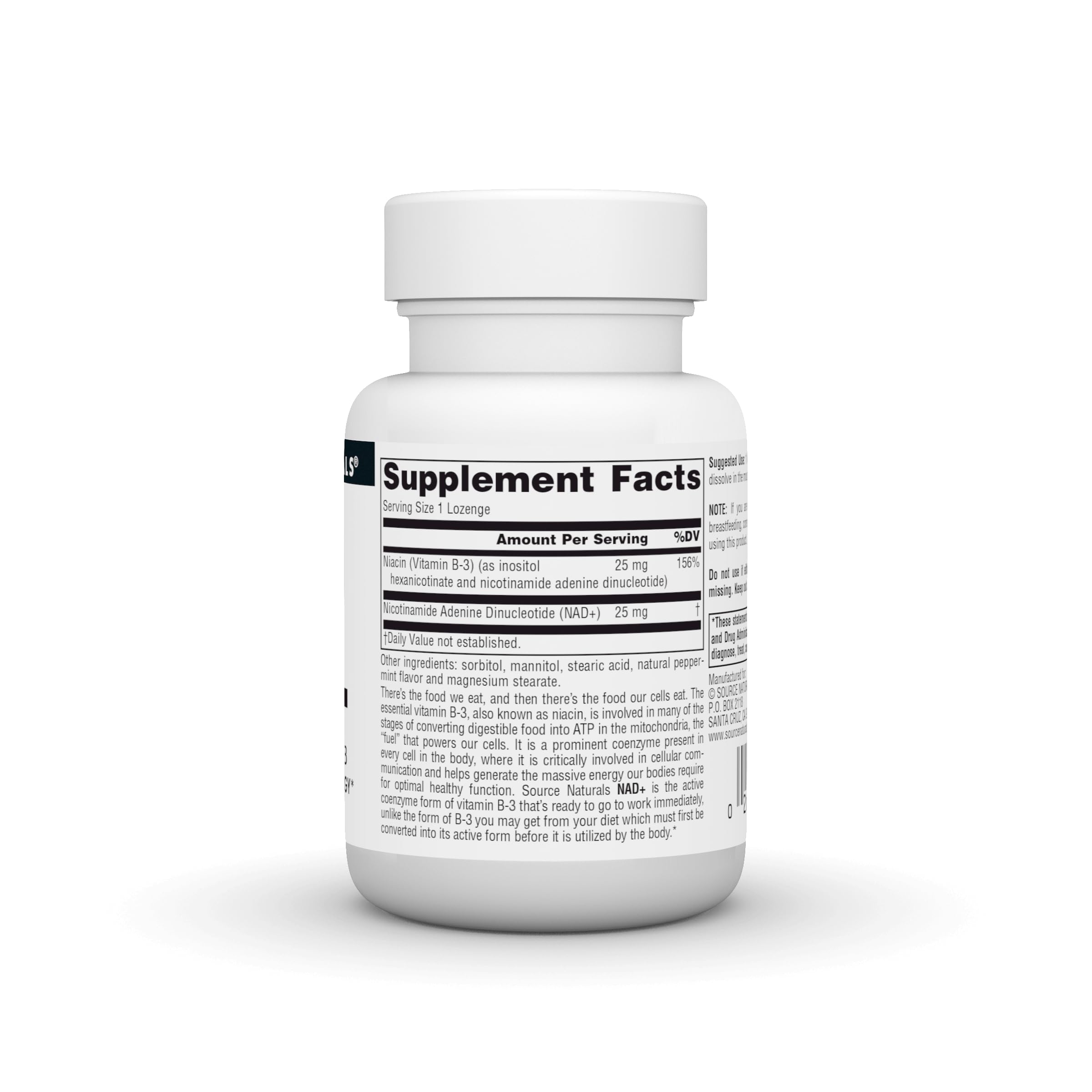 Source Naturals NAD+, Coenzymated B-3, Supports Cellular Energy*, 25 mg - 30 Lozenges Source NaturalsAu supplements