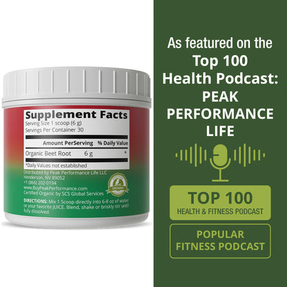Organic Beet Root Powder - Ultra High Purity Super Food Beets Juice Powder. 100% Pure Nitric Oxide Boosting Beetroot Supplement. Keto, Paleo, Vegan Reds Superfood Rich in Polyphenols Peak PerformanceUS supplements