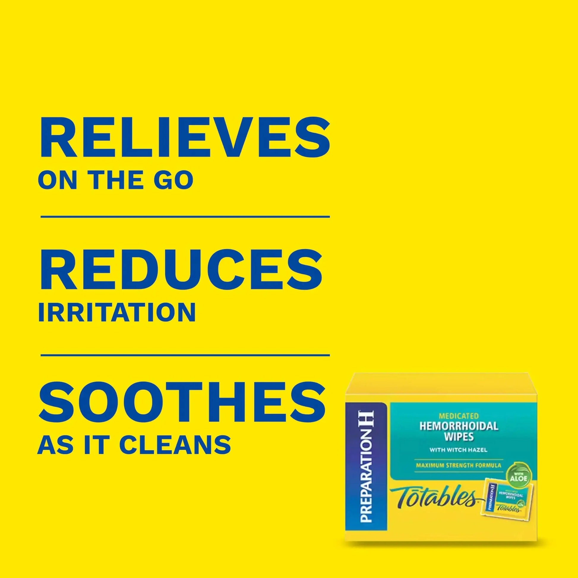Preparation H Hemorrhoid Flushable Wipes with Witch Hazel for Skin Irritation Relief - 96 Count Preparation HAu supplements