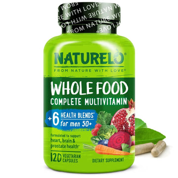 NATURELO Whole Food Multivitamin for Men 50+ - with Vitamins, Minerals, Organic Herbal Extracts - Vegan Vegetarian NATURELOAu supplements