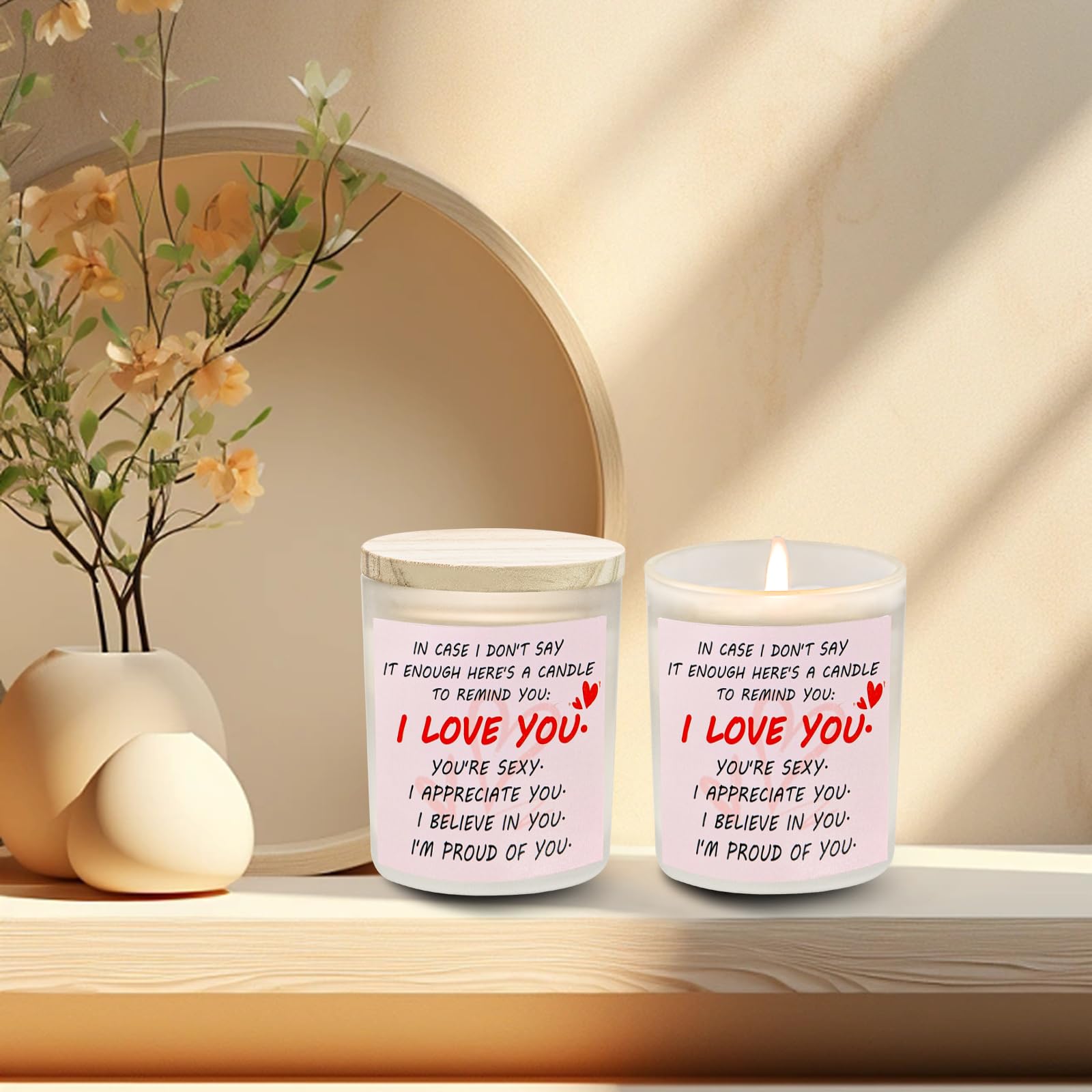 Gifts for Her Anniversary Candler - 2pack Valentine's Day Candle Gift,Wife Gifts Anniversary,Vanilla Lavender JUNPEIAu supplements