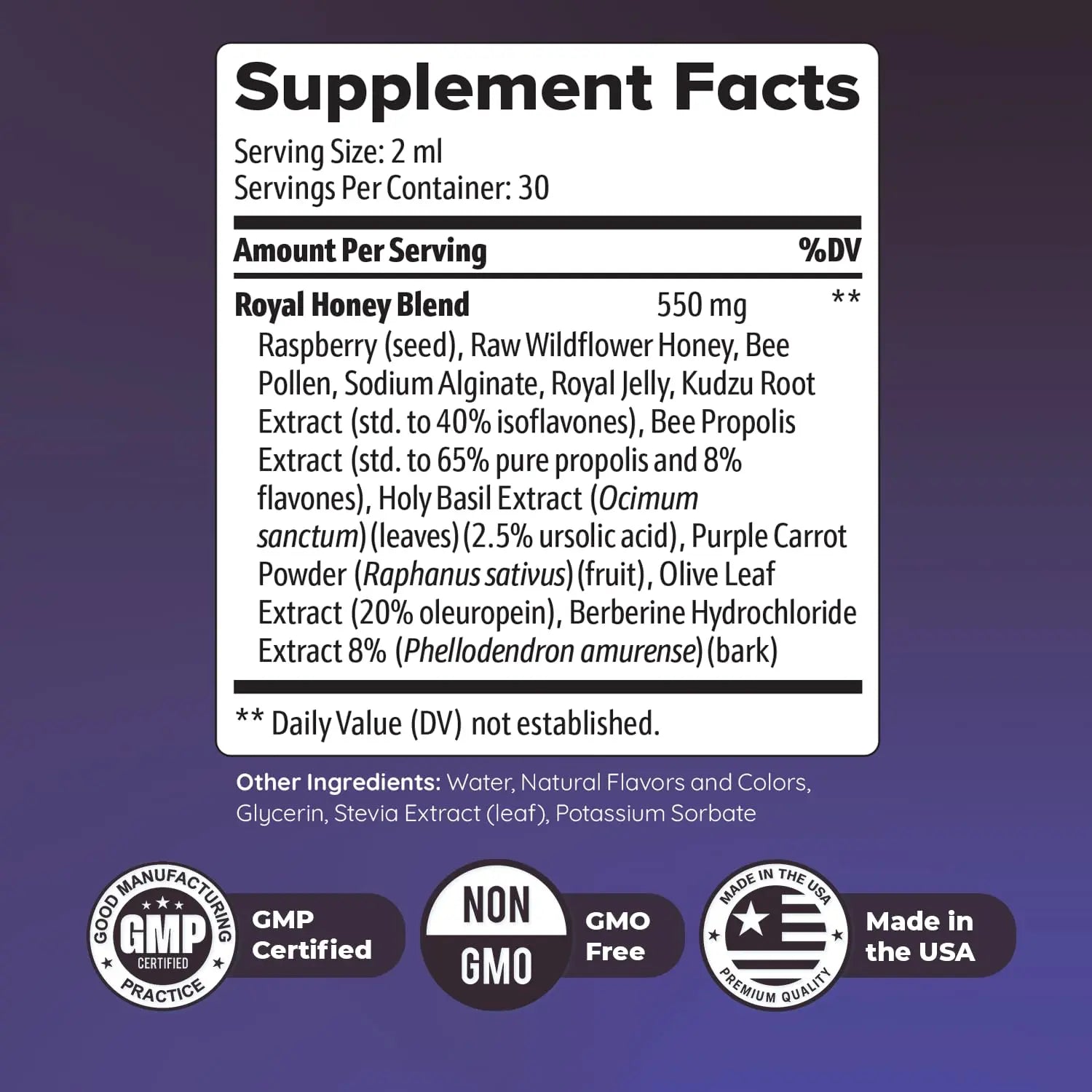 HoneyBurn Purple Honey – Natural Daily Supplement with 11 Plant & Bee-Based Ingredients – Supports Healthy Digestion & Balanced Body Routine – 60 ml, 30 Servings, 1 Month Supply Nature’s NutriWavenz supplements