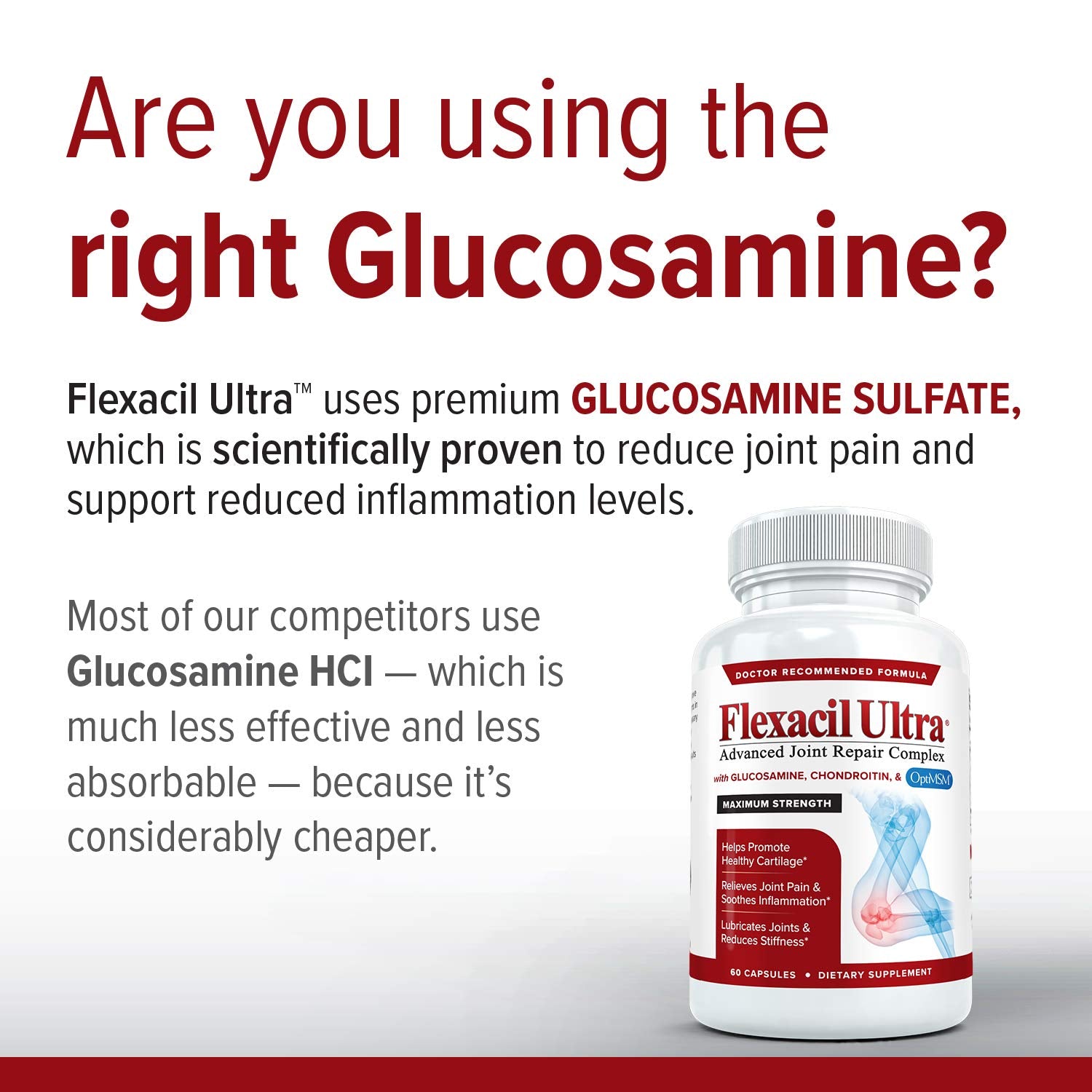 Flexacil Ultra Joint Health & Support Supplement with Glucosamine, Chondroitin Flexacil UltraUS supplements