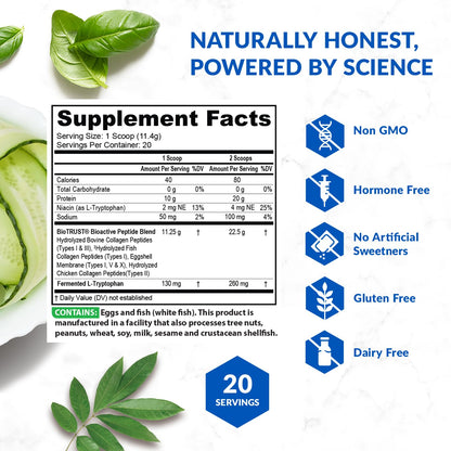 BioTrust Ageless Multi Collagen Peptides Powder - 5 Types (I, II, III, V, X) - Unflavored Collagen Powder for Women & Men - Hydrolyzed Protein BioTrustUS supplements